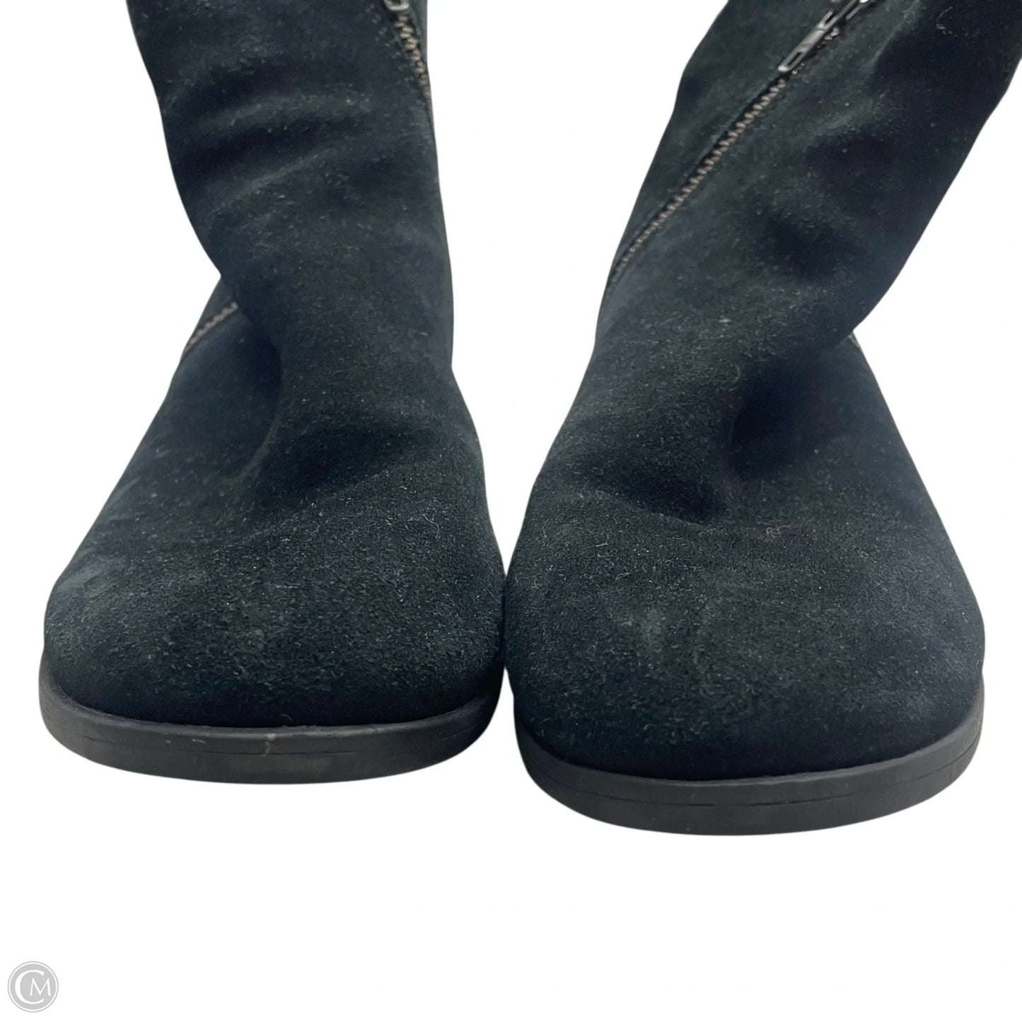 Boots Leather By Born In Black, Size: 8