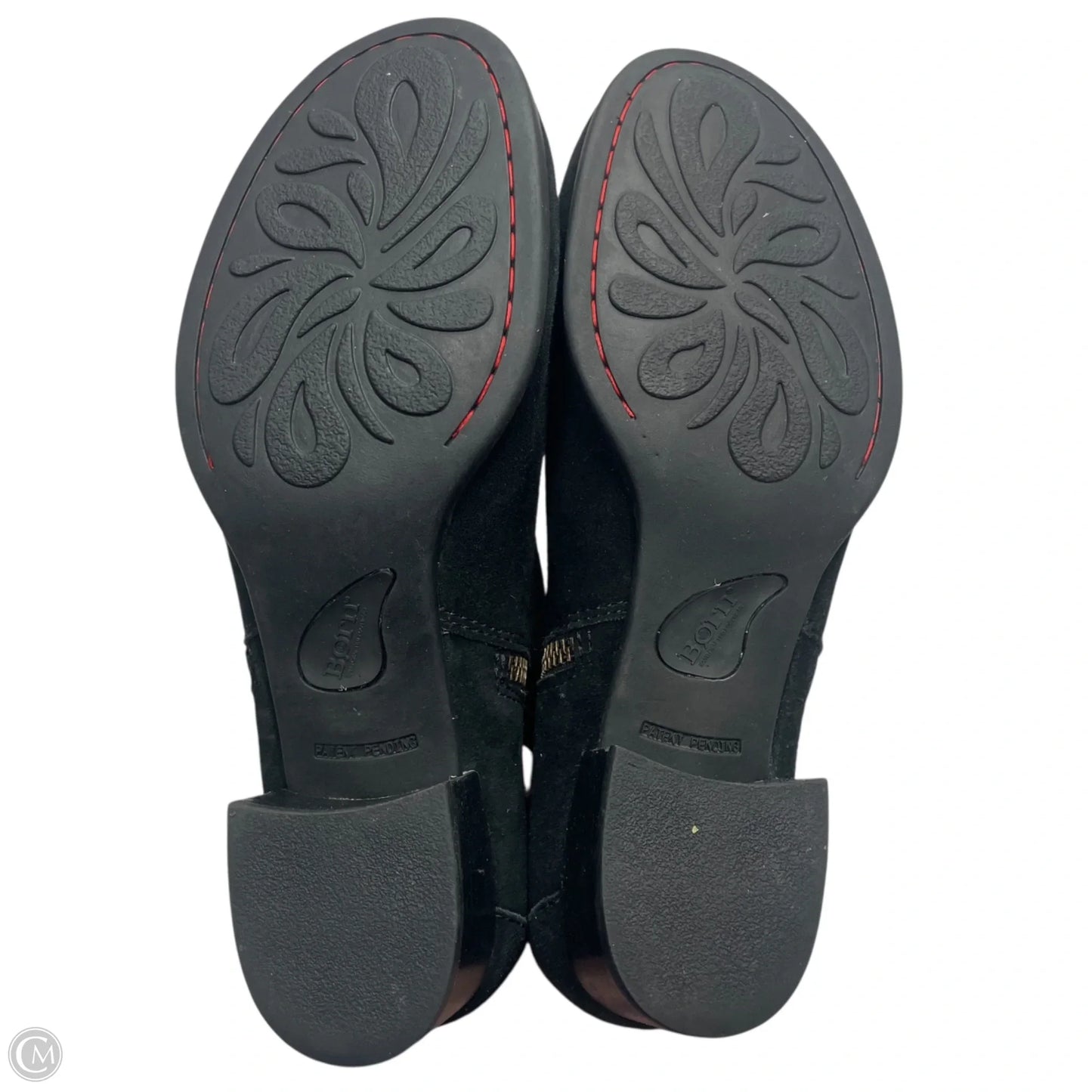 Boots Leather By Born In Black, Size: 8