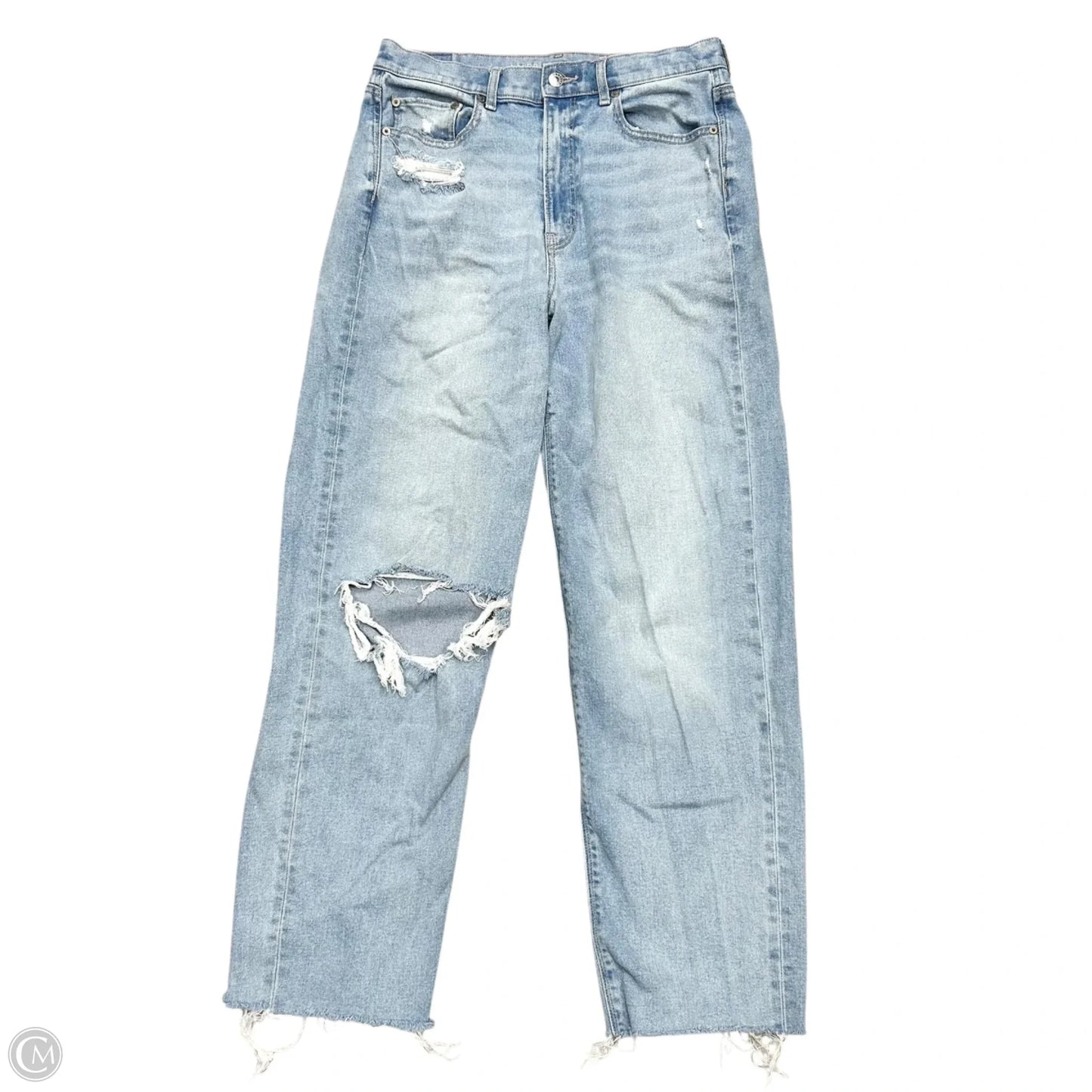 Jeans Boyfriend By American Eagle In Blue Denim, Size: 8
