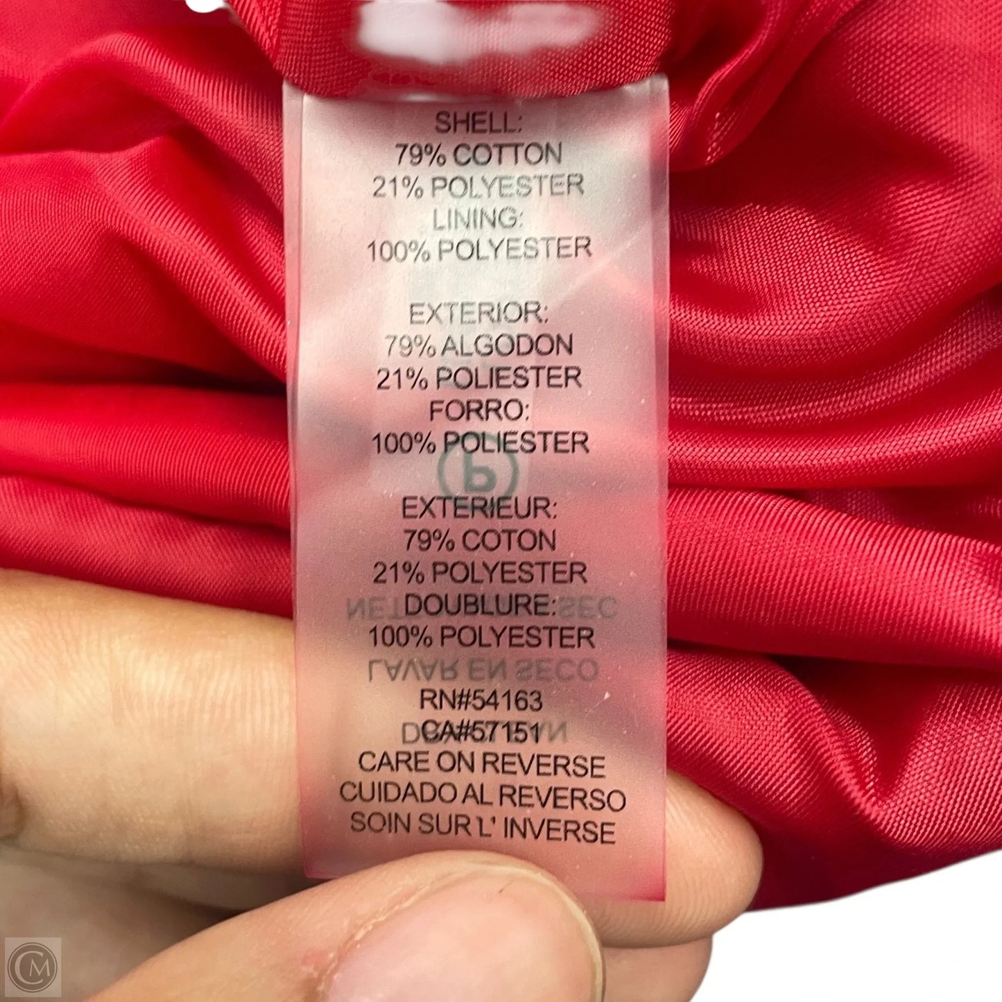 Dress Designer By Karl Lagerfeld In Red, Size: Xl