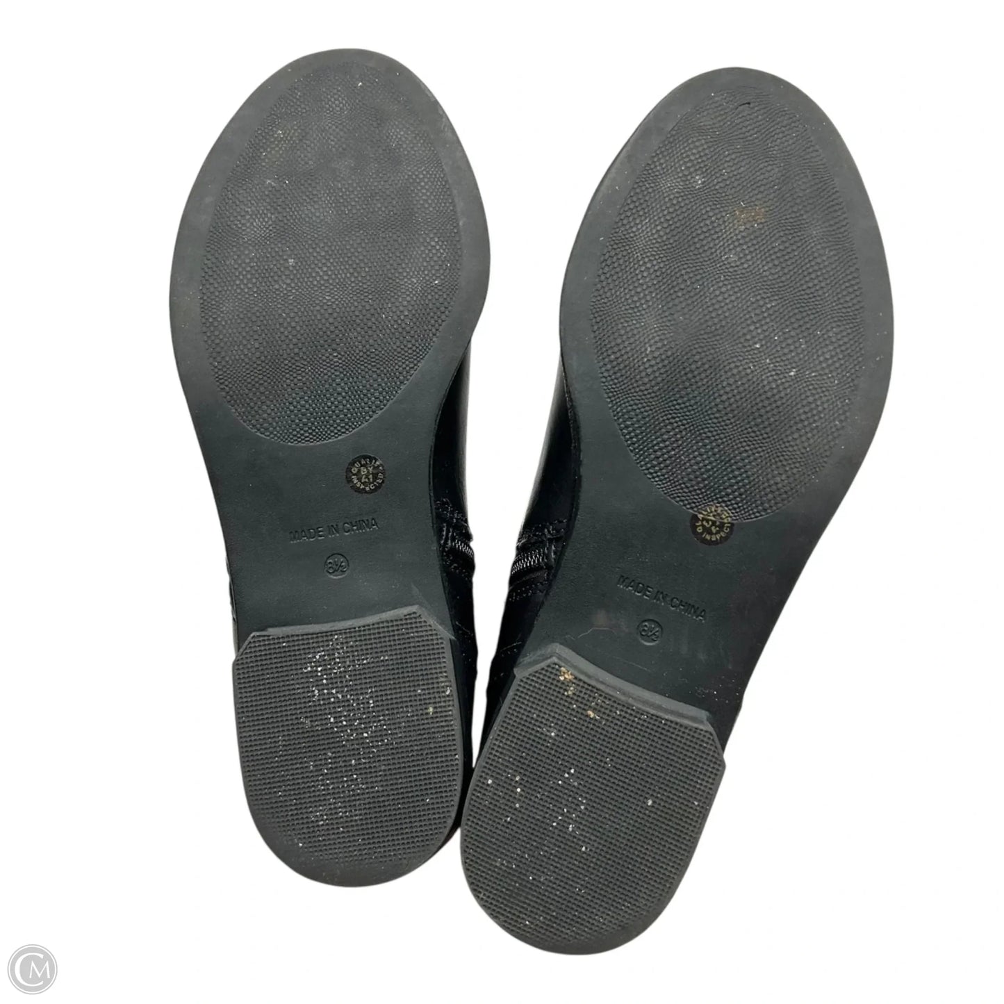 Boots Mid-calf Heels By Arizona Jeans In Black & Brown, Size: 8.5