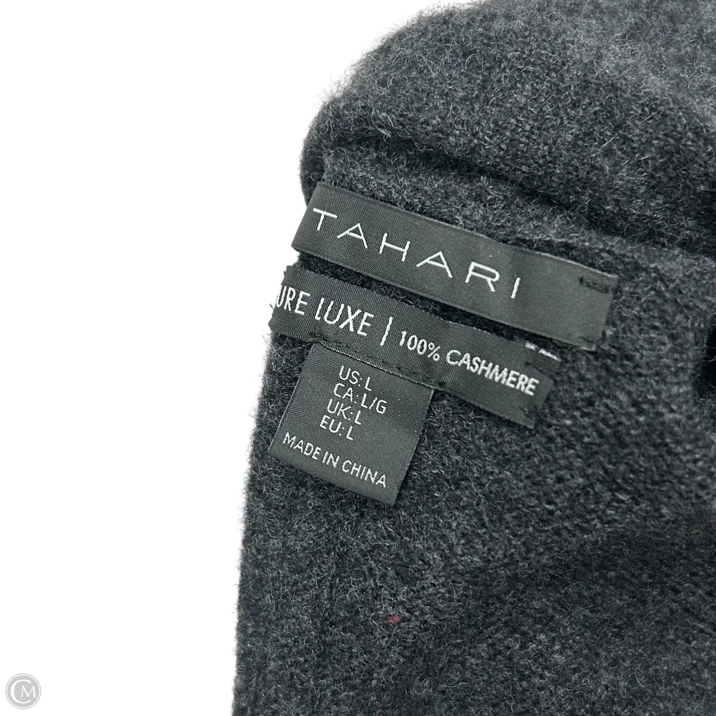Sweater Cashmere By Tahari In Grey, Size: L