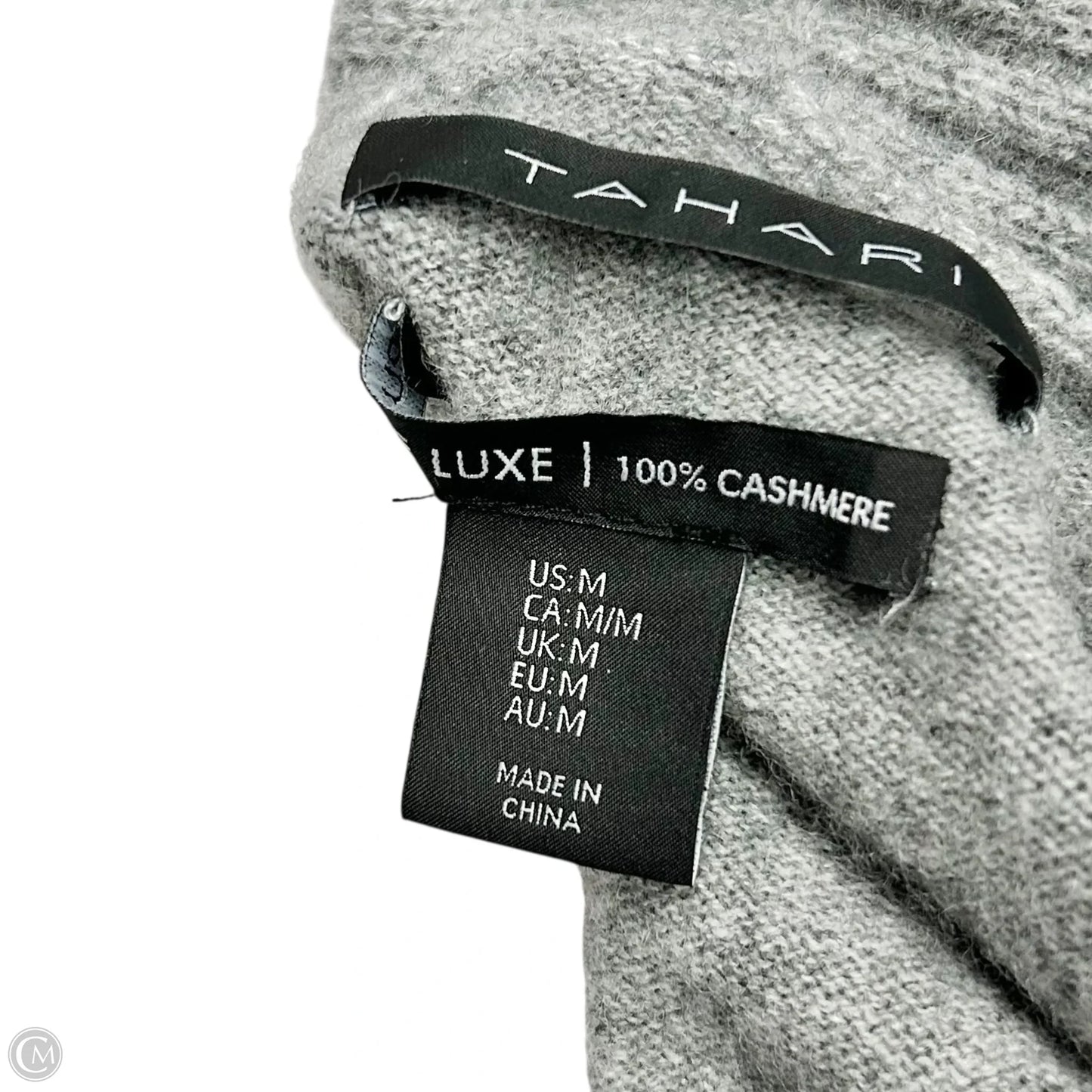 Sweater Cashmere By Tahari In Grey, Size: M