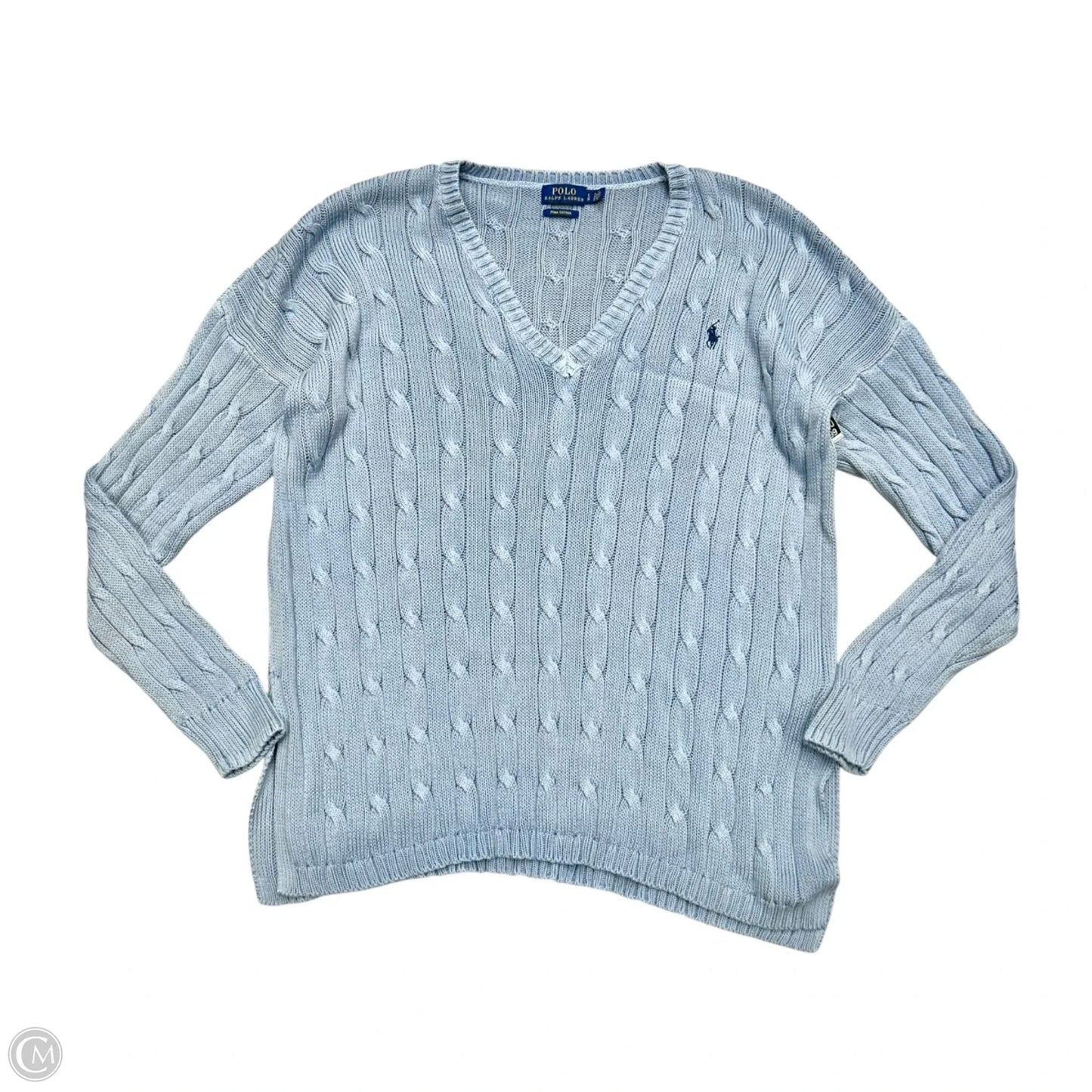 Sweater By Polo Ralph Lauren In Blue, Size: L