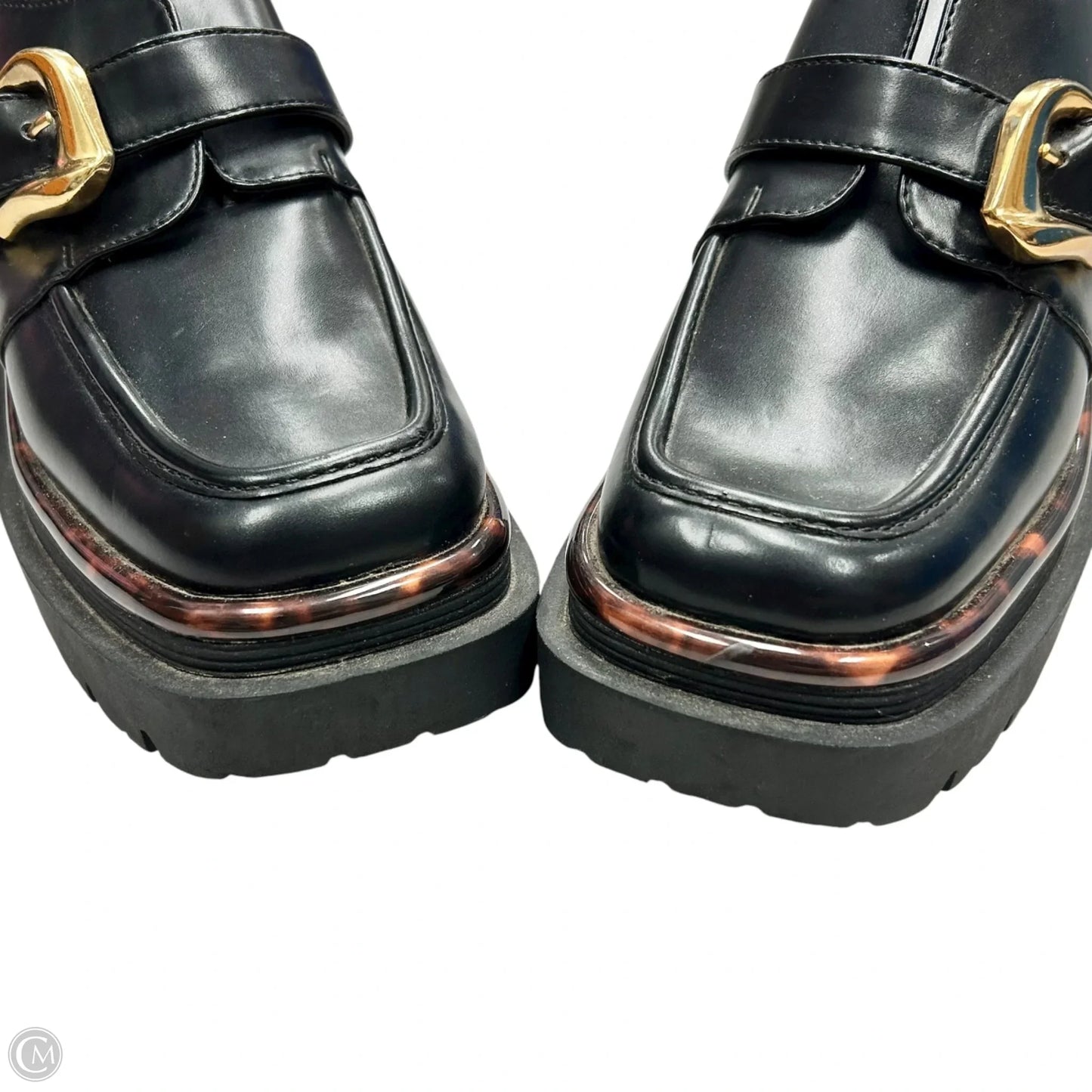 Shoes Heels Block By Circus By Sam Edelman In Black & Gold, Size: 7.5