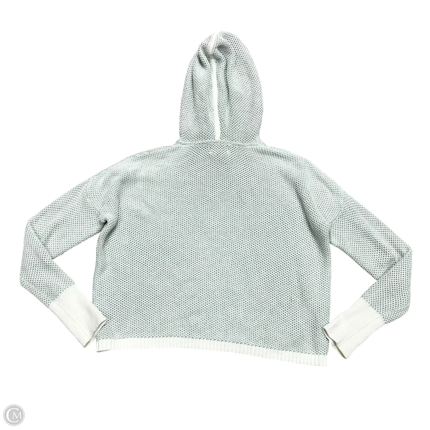 Sweatshirt Hoodie By Rachel Zoe In Blue & White, Size: M