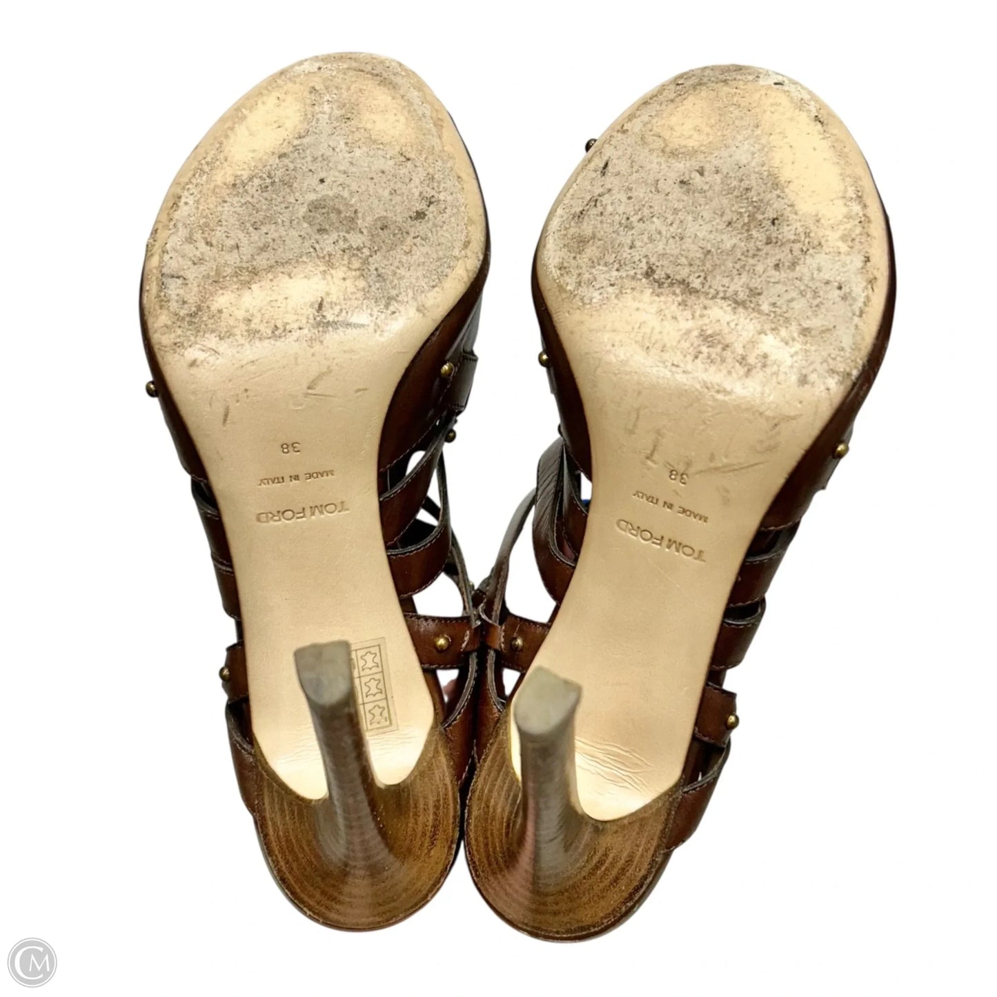 Shoes Luxury Designer By Tom Ford In Brown, Size: 7.5