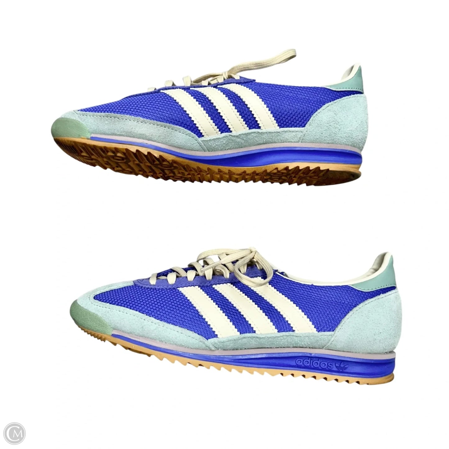 Shoes Sneakers By Adidas In Blue & Cream, Size: 7