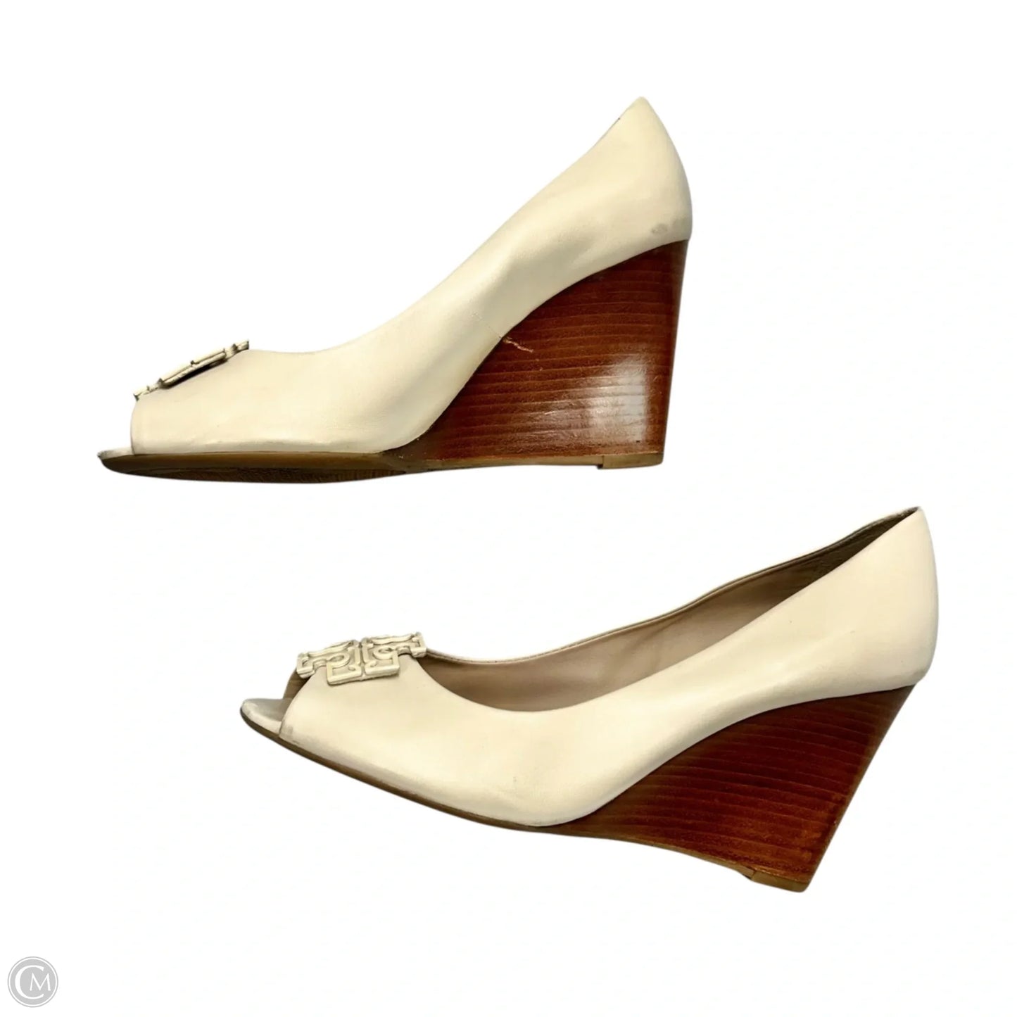Shoes Designer By Tory Burch In Cream, Size: 10