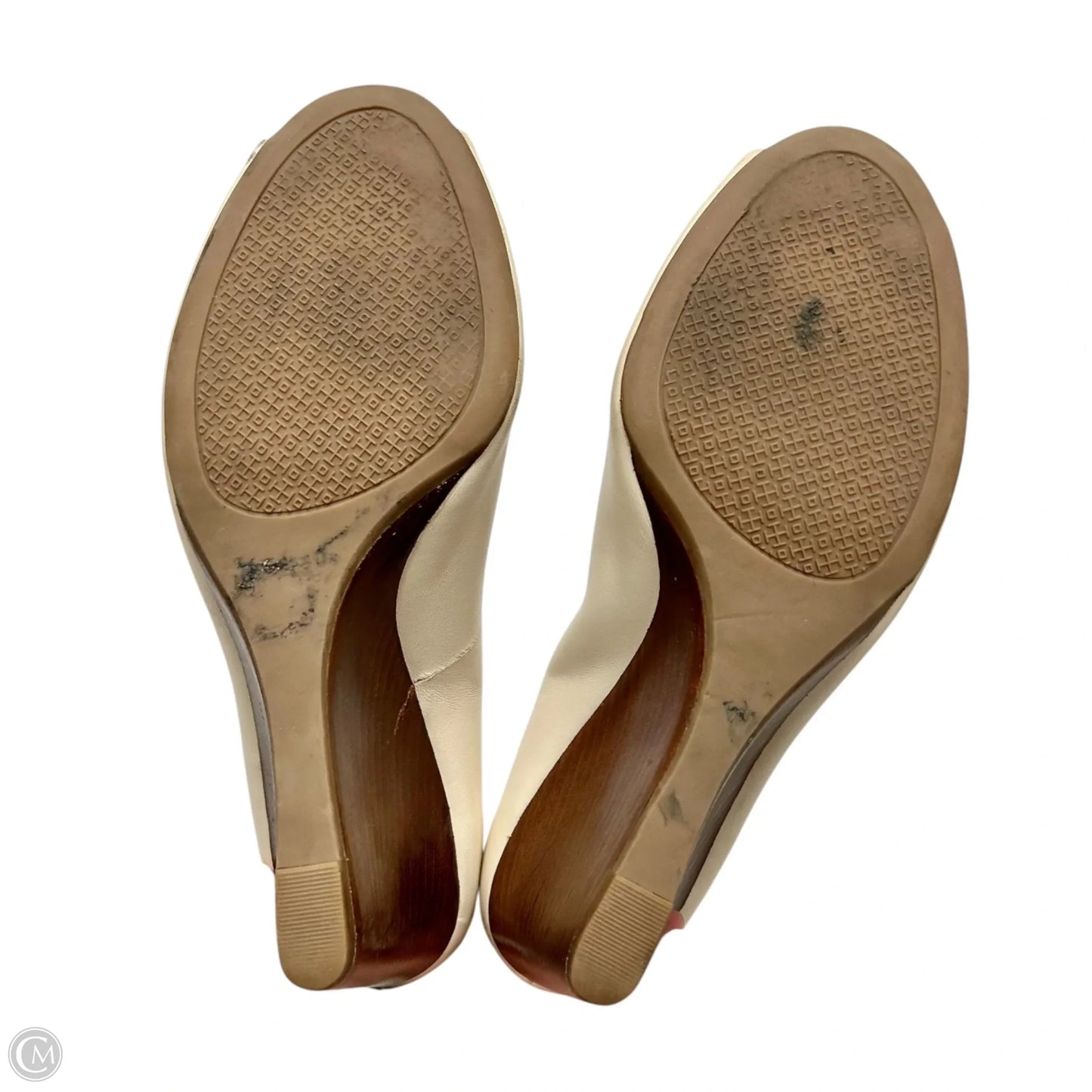 Shoes Designer By Tory Burch In Cream, Size: 10