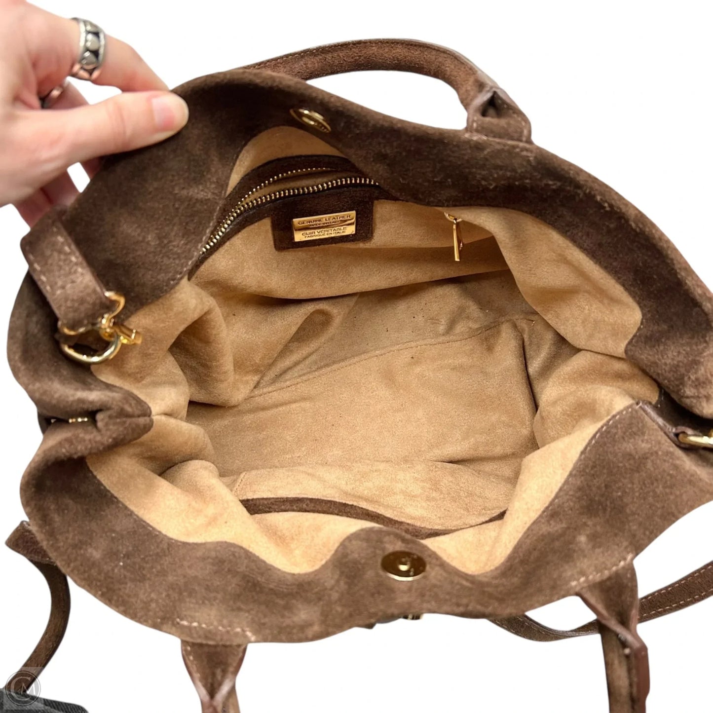 Crossbody Leather, Size: Large