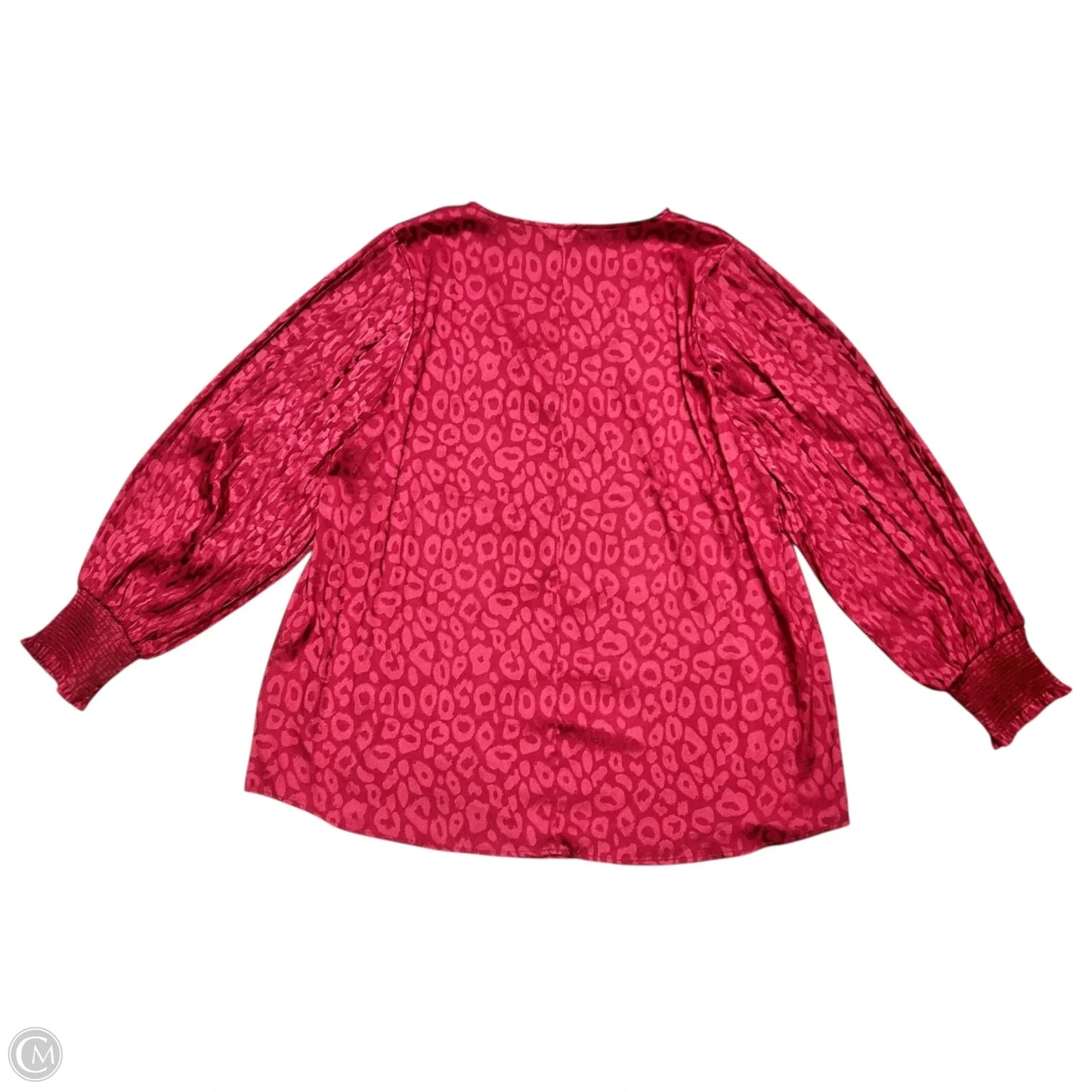 Top Long Sleeve By Jodifl In Red, Size: 1x