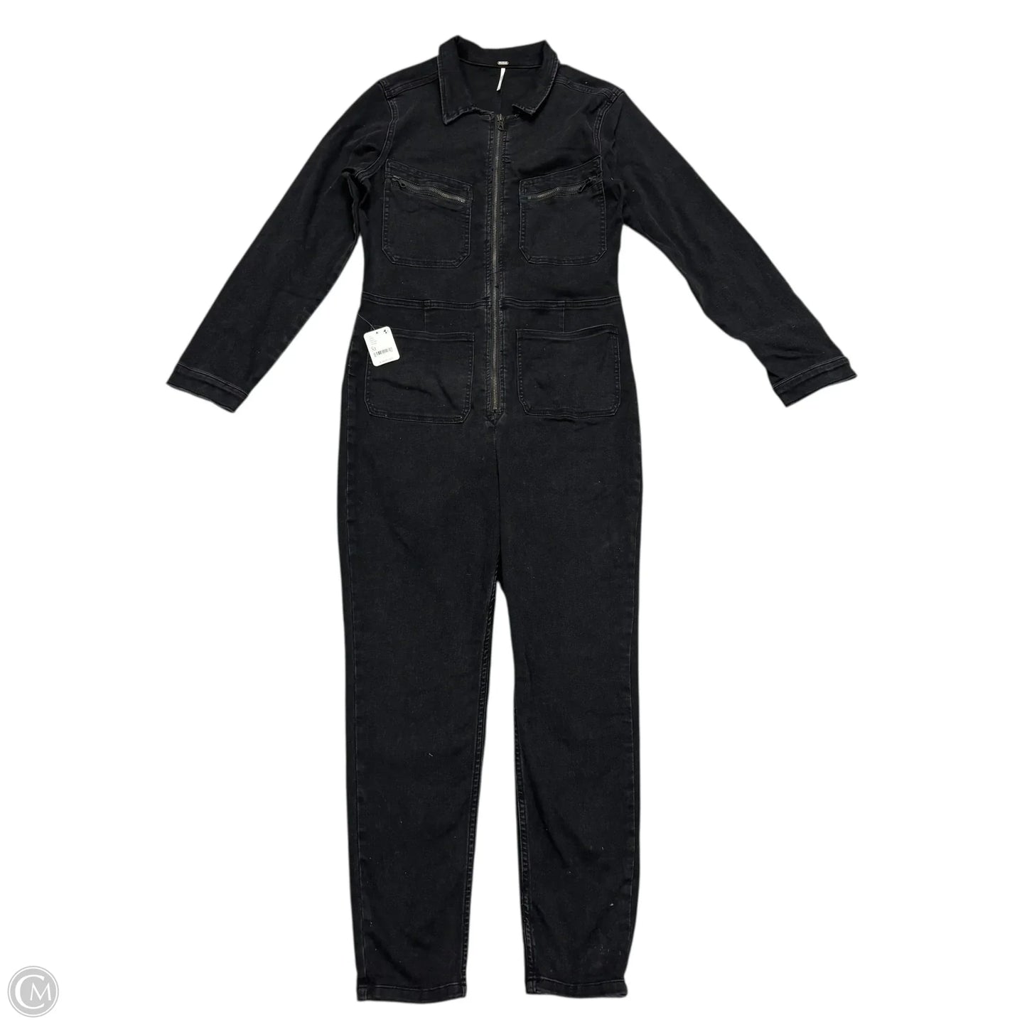 Jumpsuit By Free People In Black Denim, Size: Xl