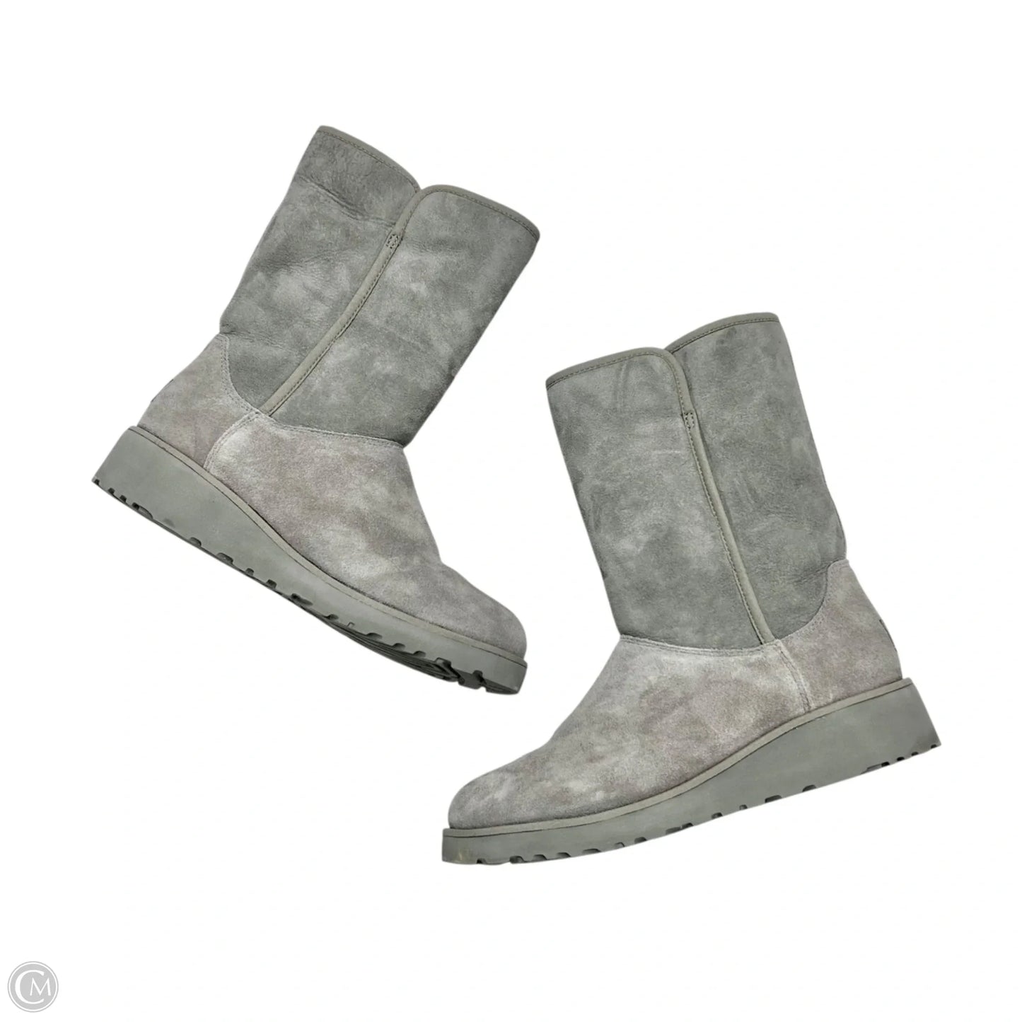 Boots Designer By Ugg In Grey, Size: 8.5