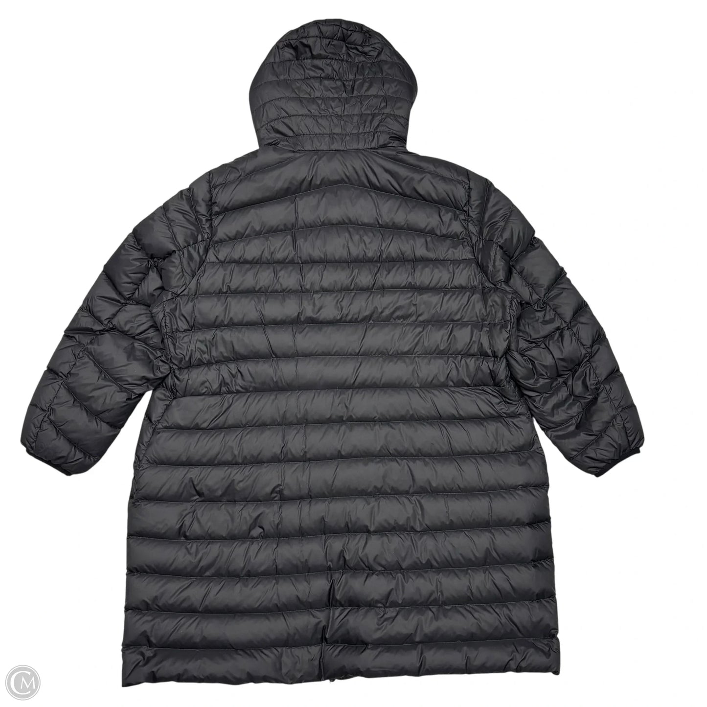 Jacket Puffer & Quilted By Lands End In Black, Size: 2x
