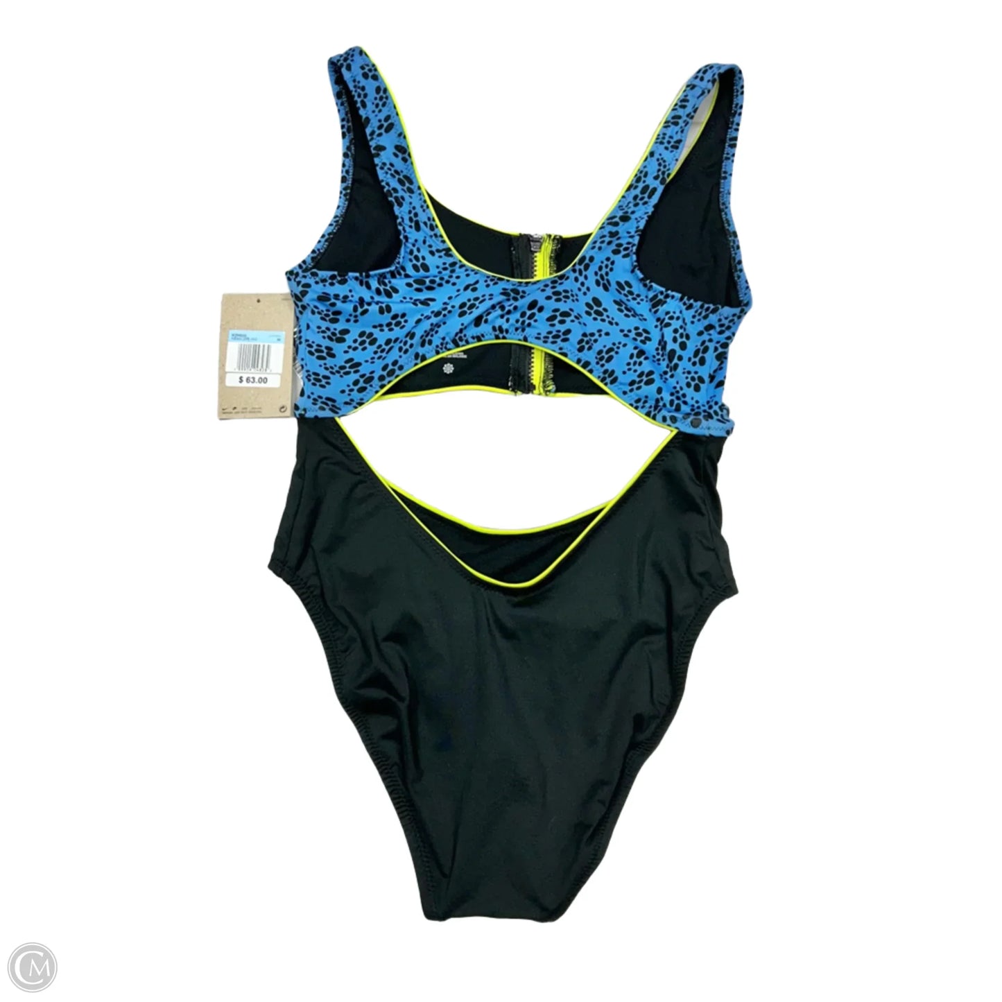 Swimsuit By Nike Apparel In Black & Blue, Size: M