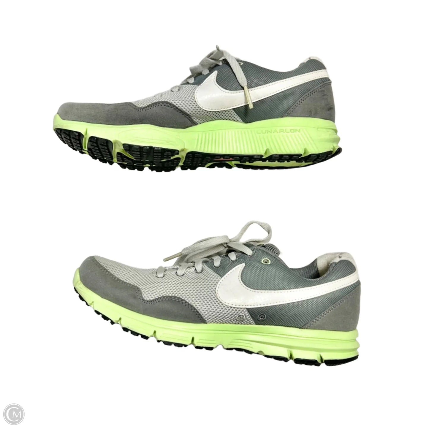 Shoes Athletic By Nike In Green & Grey, Size: 8.5