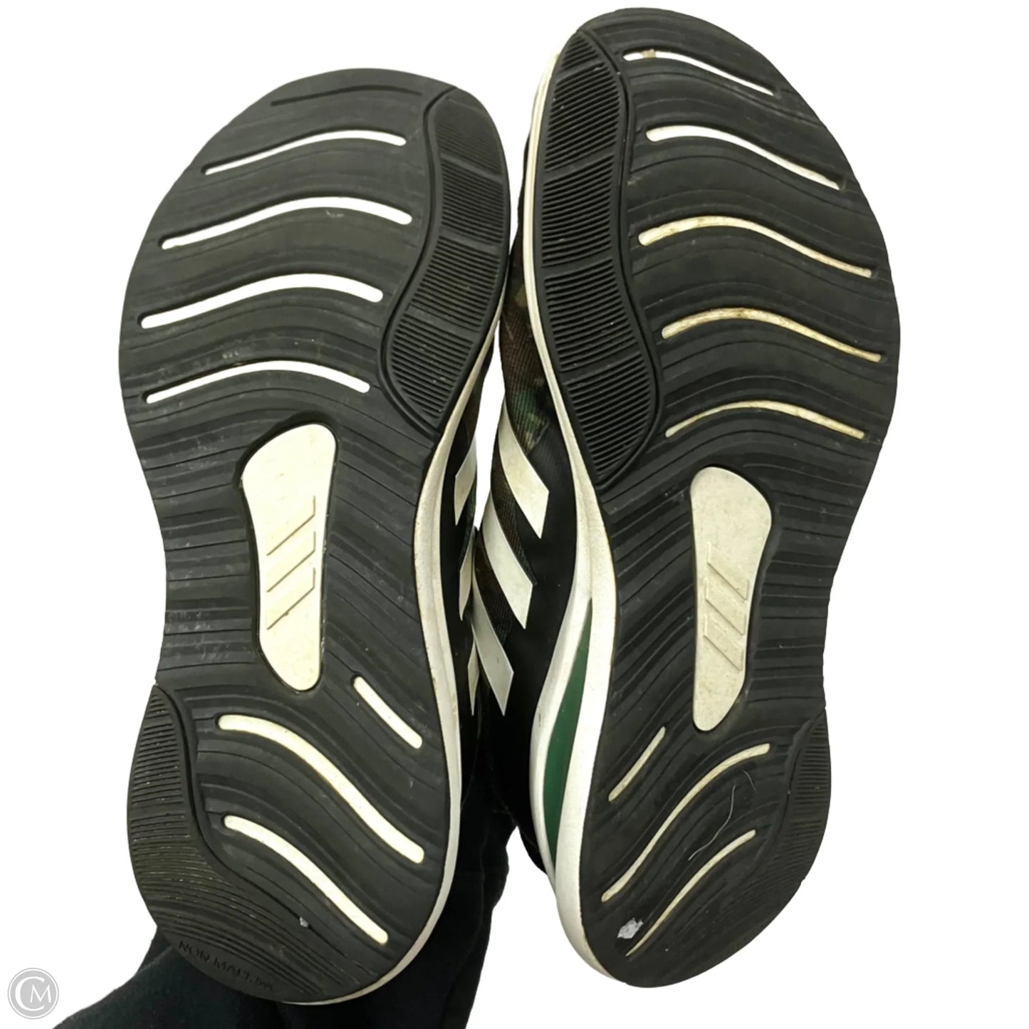 Shoes Athletic By Adidas In Camouflage Print, Size: 7.5