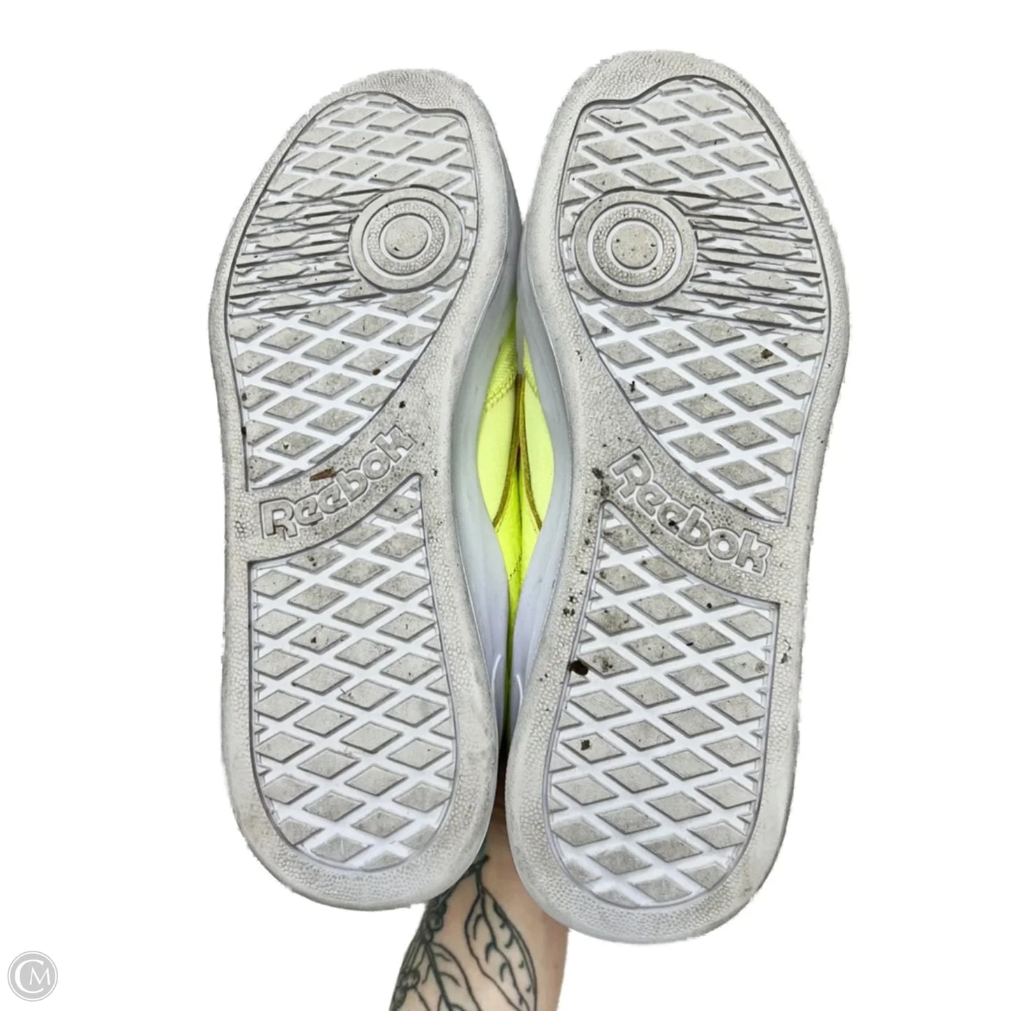 Shoes Sneakers By Reebok In Pink & Yellow, Size: 8