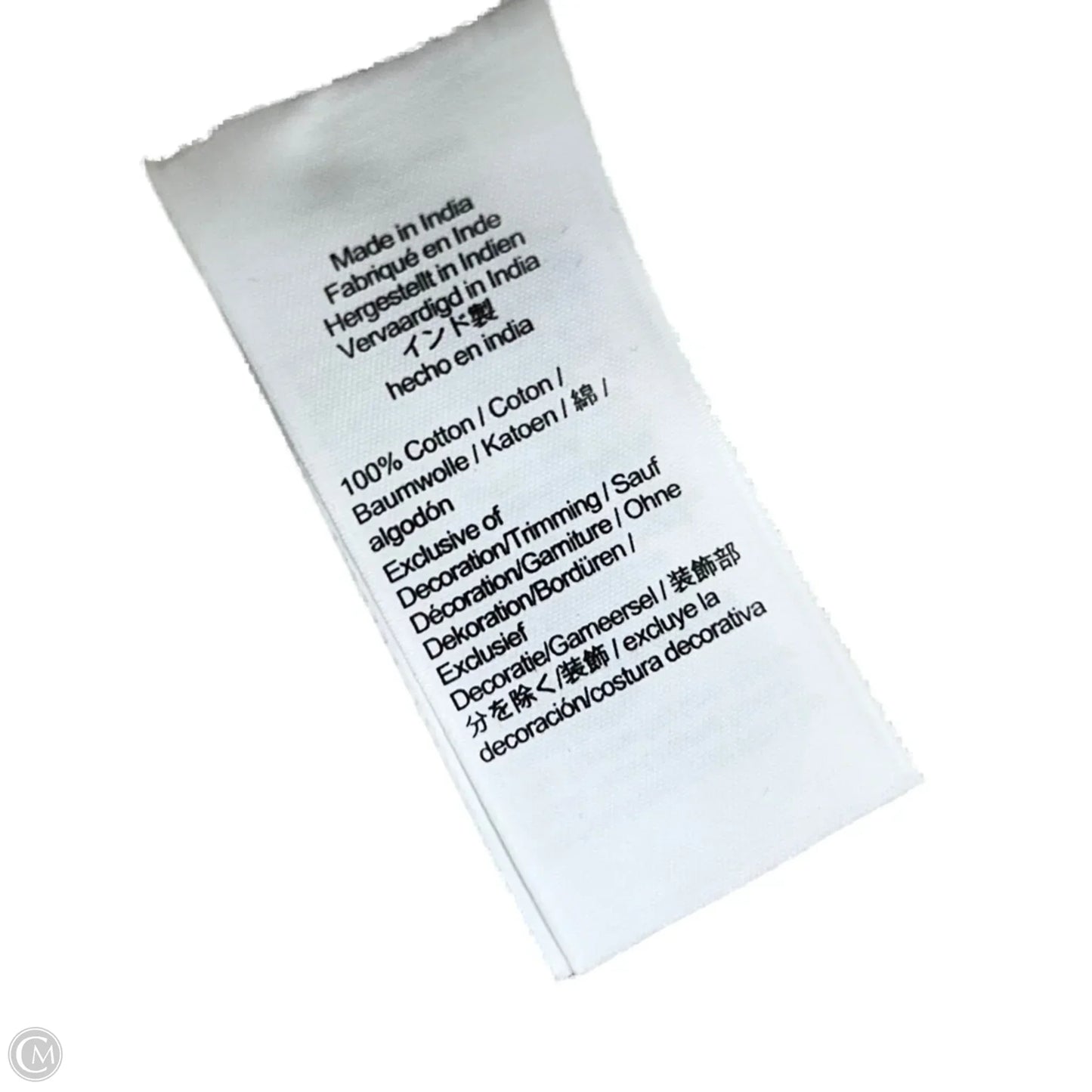 Top Long Sleeve By Madewell In Black & White, Size: S