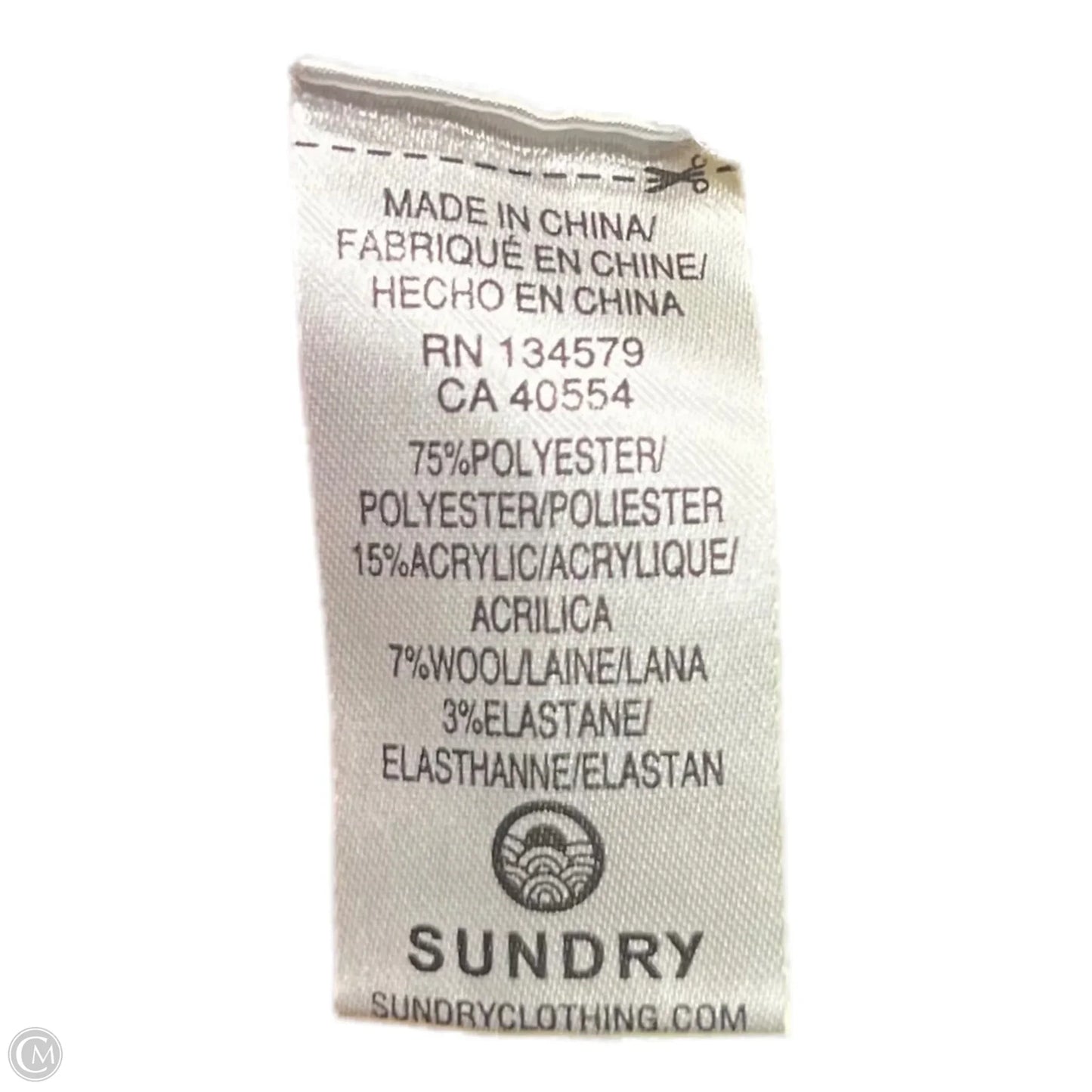 Sweater By Sundry In Striped Pattern, Size: Xs