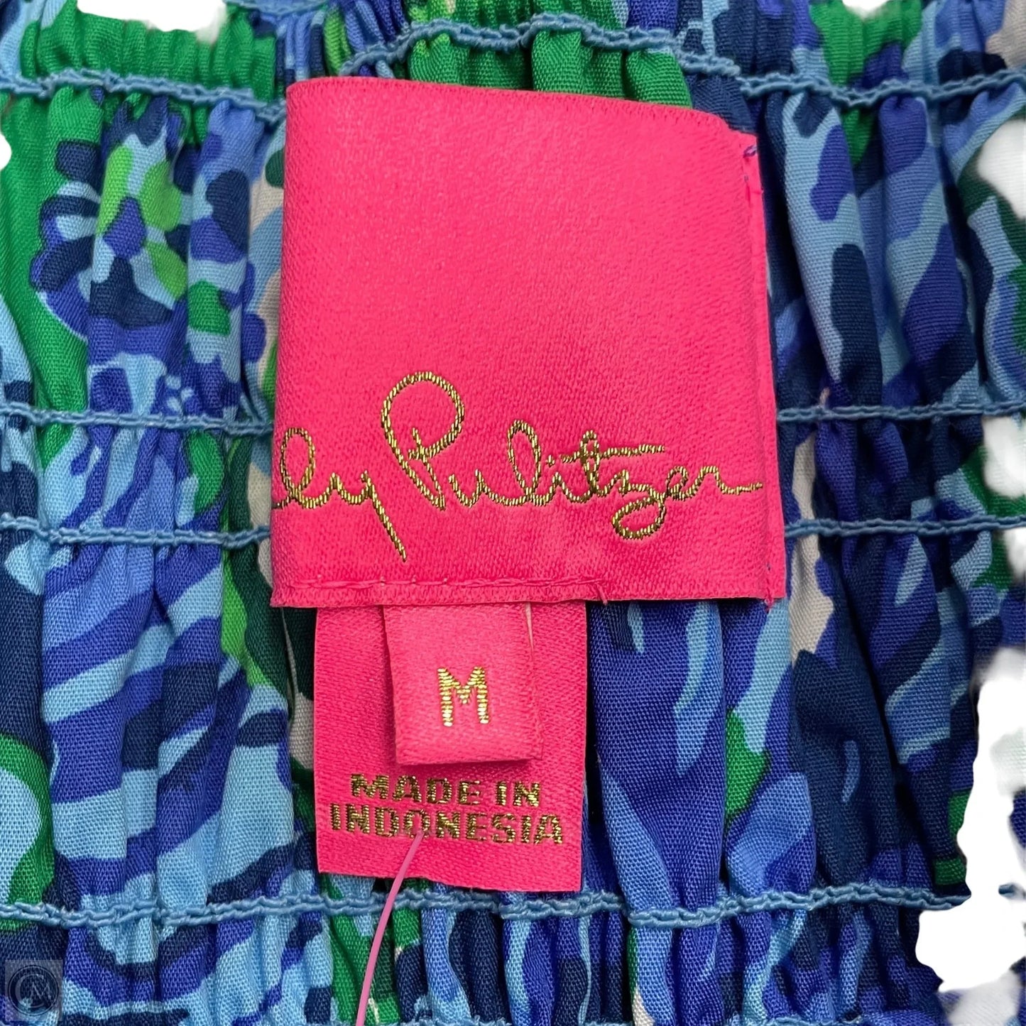 Dress Designer By Lilly Pulitzer In Blue & Green, Size: M