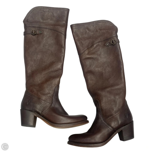 Boots Designer By Frye In Brown, Size: 7