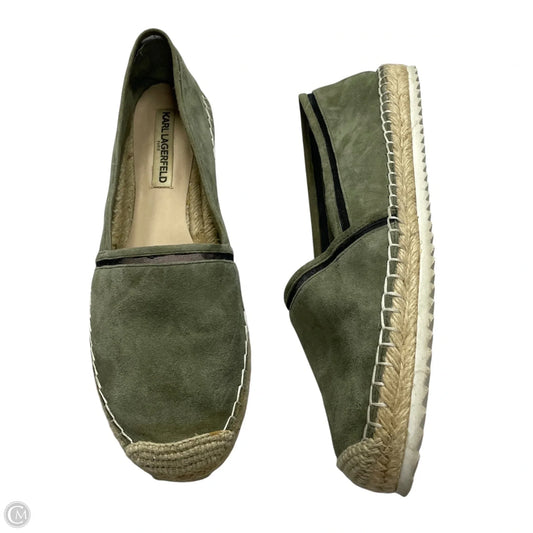 Shoes Designer By Karl Lagerfeld In Green, Size: 10