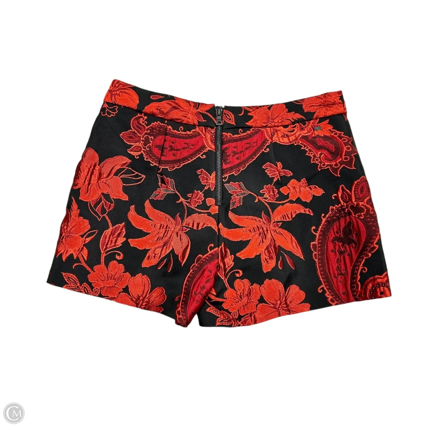 Shorts Designer By Alice + Olivia In Black & Red, Size: 0