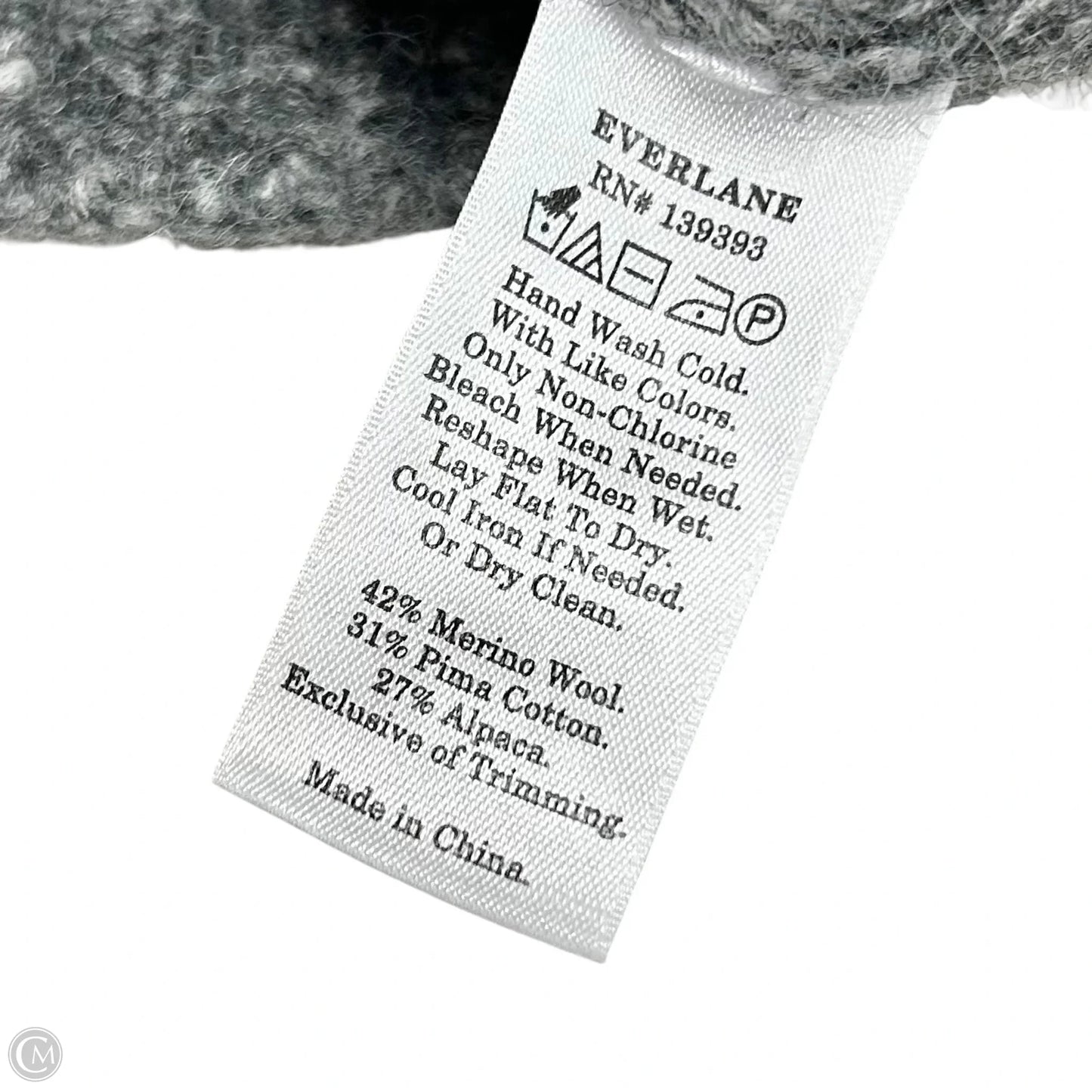 Sweater By Everlane In Grey & White, Size: Xs