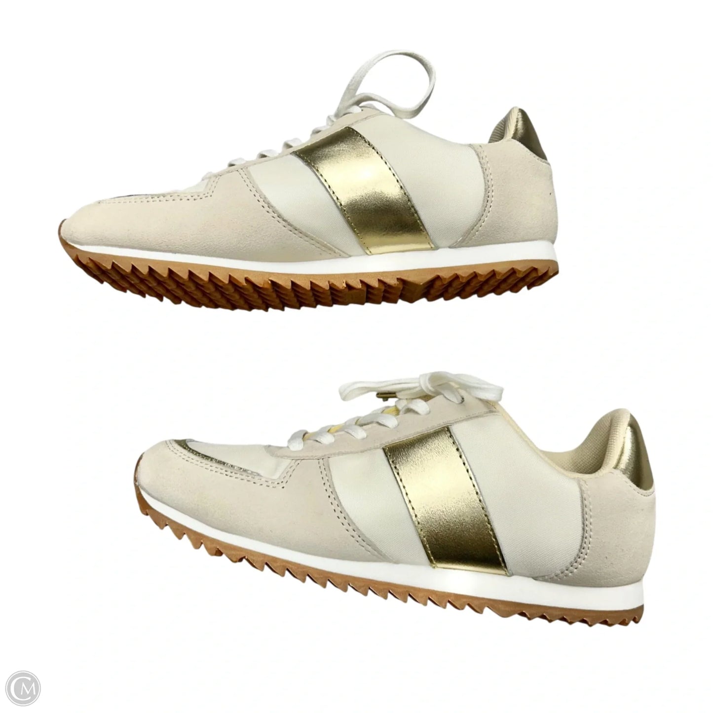 Shoes Sneakers By J. Crew In Gold & White, Size: 6