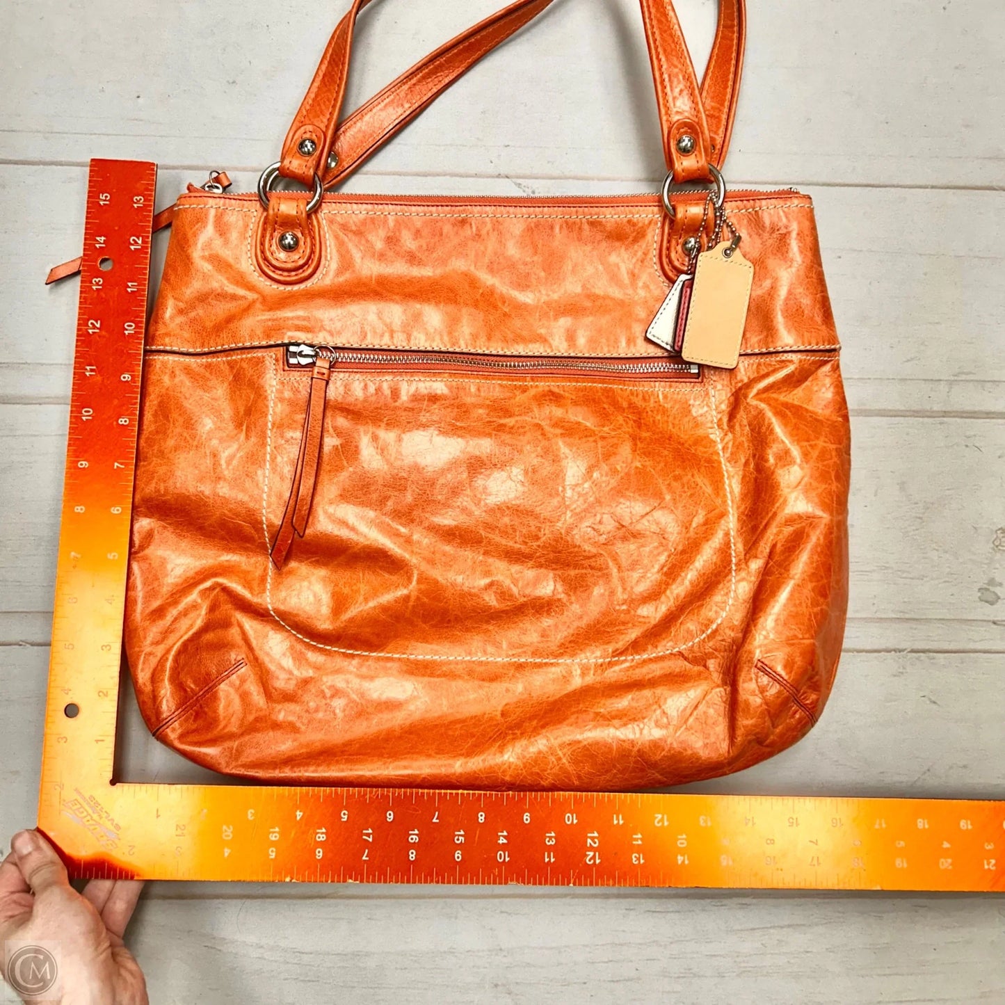 Handbag Designer By Coach, Size: Large