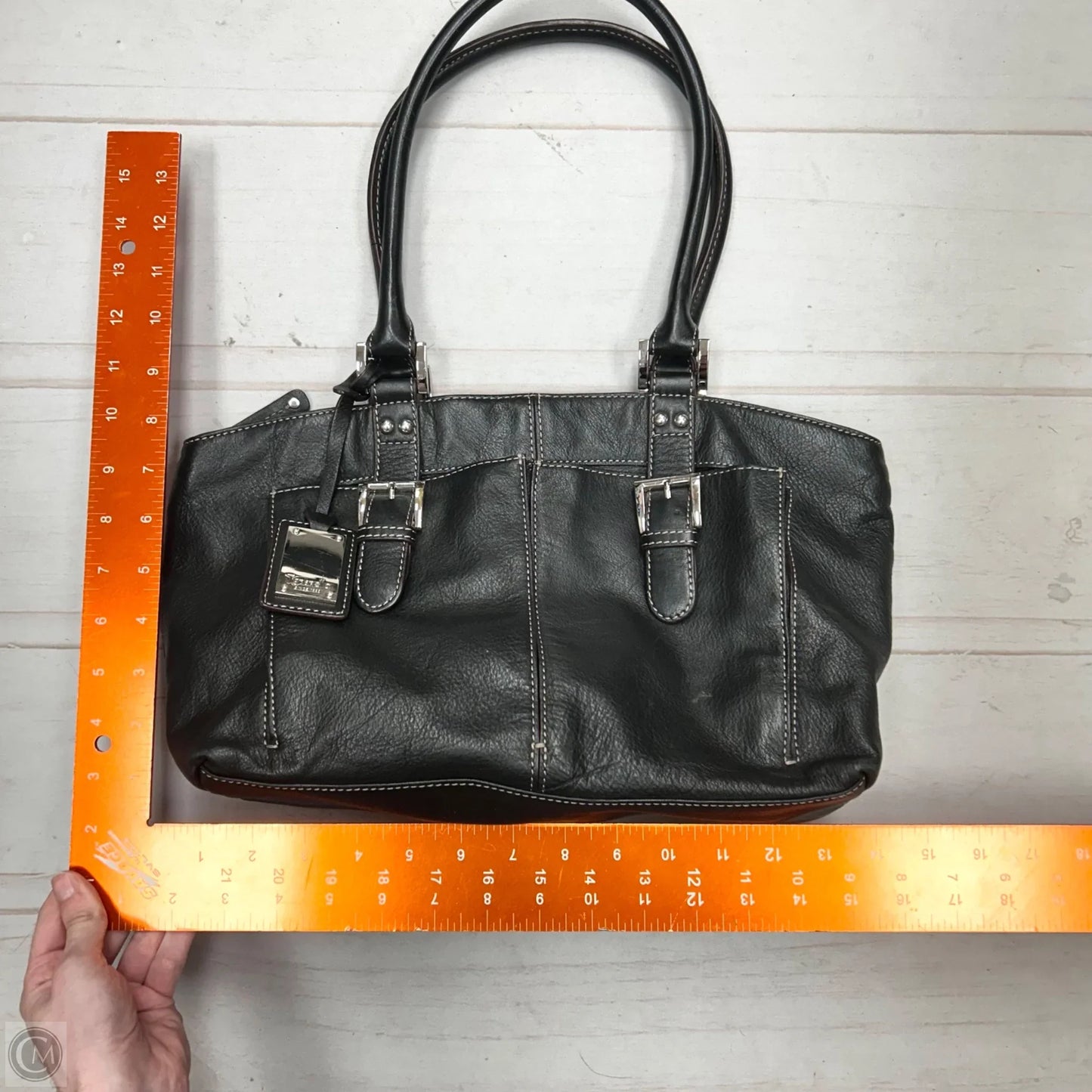 Handbag Leather By Tignanello Purses, Size: Small