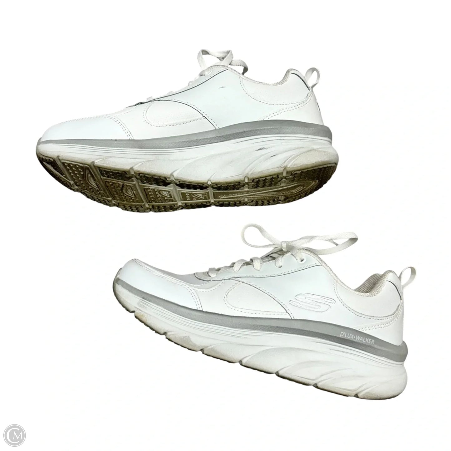Shoes Athletic By Skechers In White, Size: 8