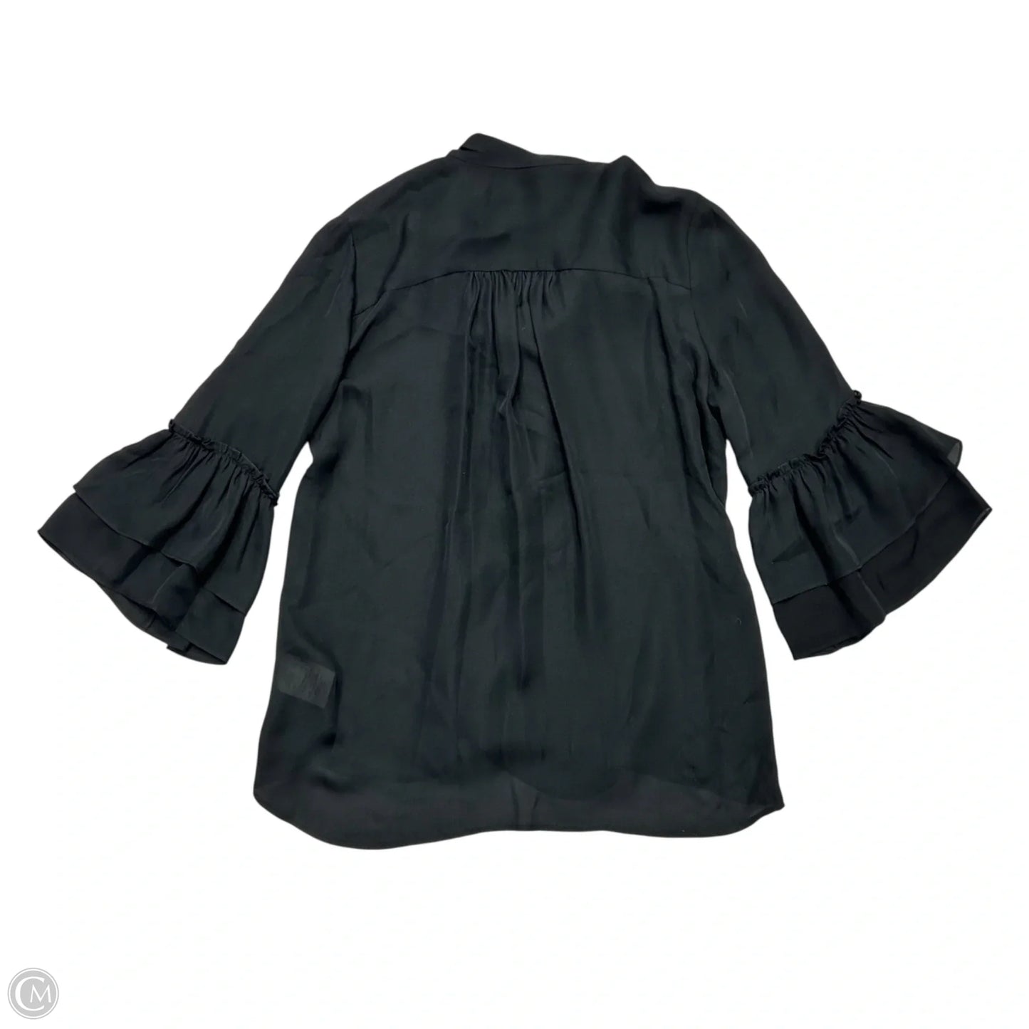 Blouse 3/4 Sleeve By L Agence In Black, Size: S
