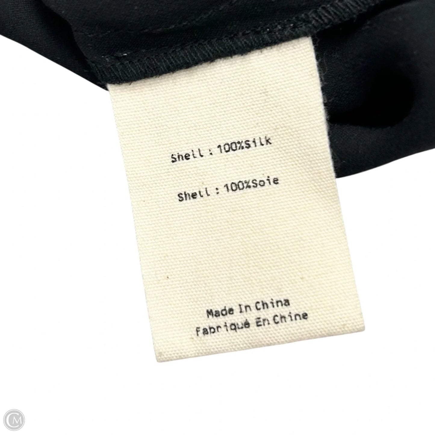 Blouse 3/4 Sleeve By L Agence In Black, Size: S