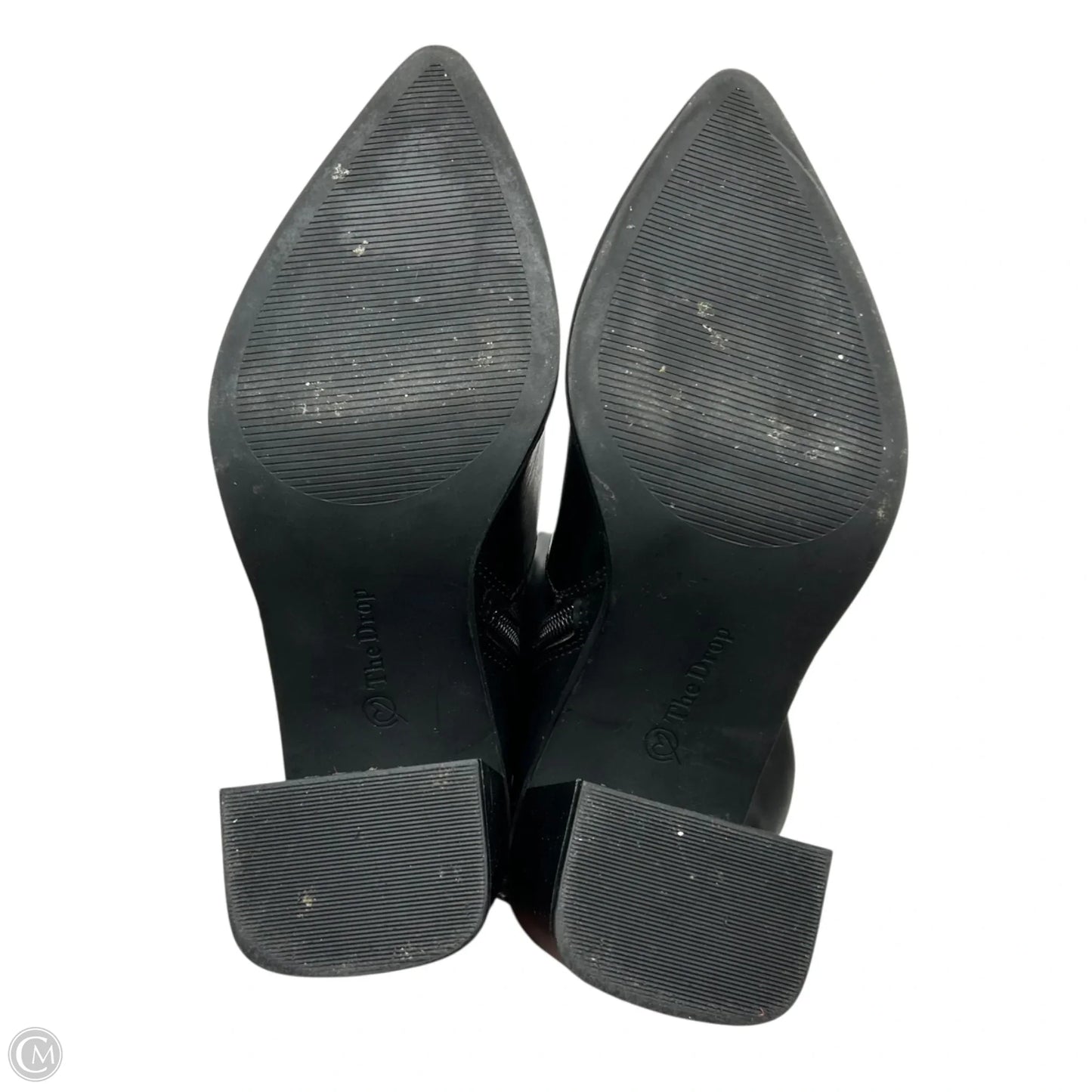 Boots Knee Heels By The Drop In Black, Size: 8.5