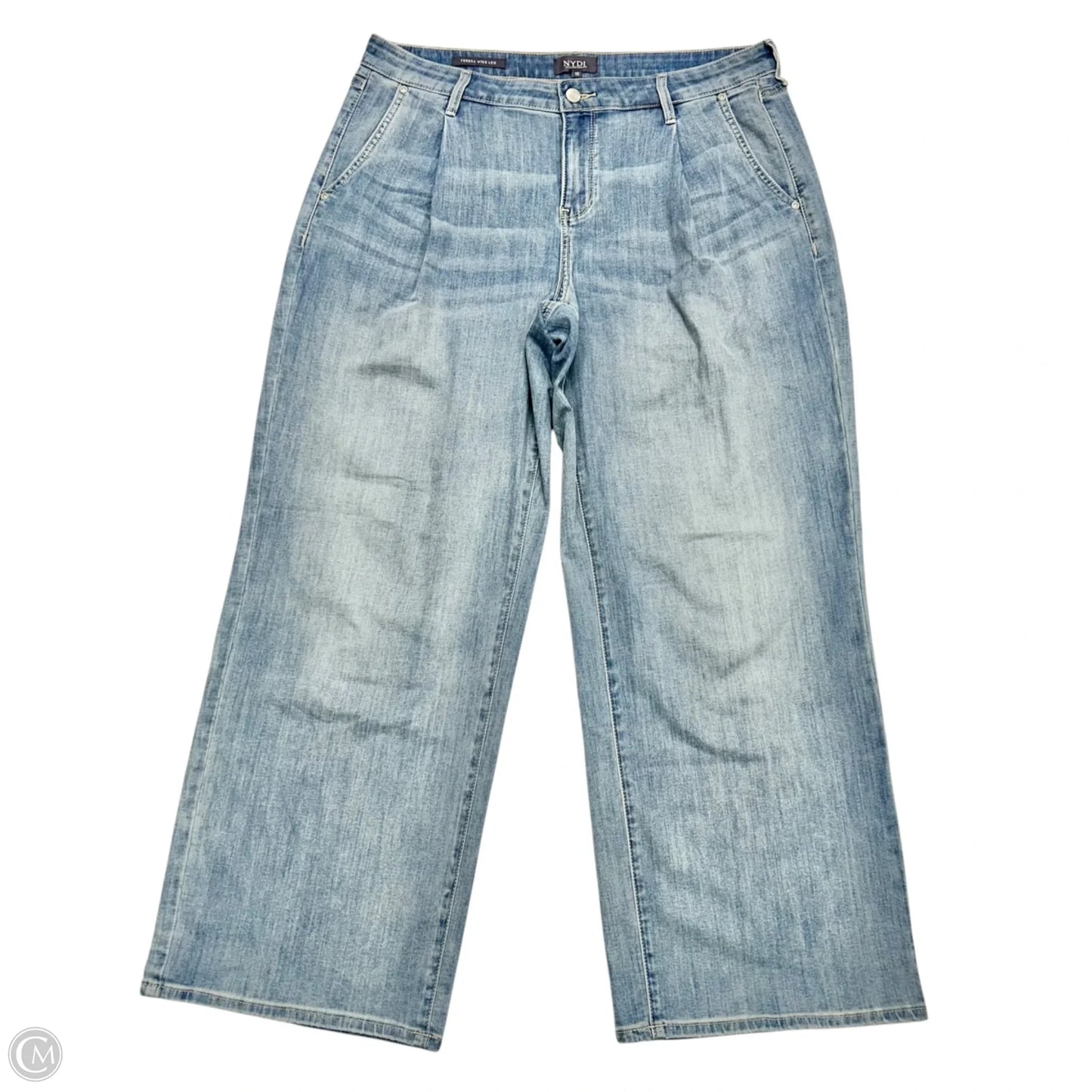 Jeans Wide Leg By Not Your Daughters Jeans In Blue Denim, Size: 10