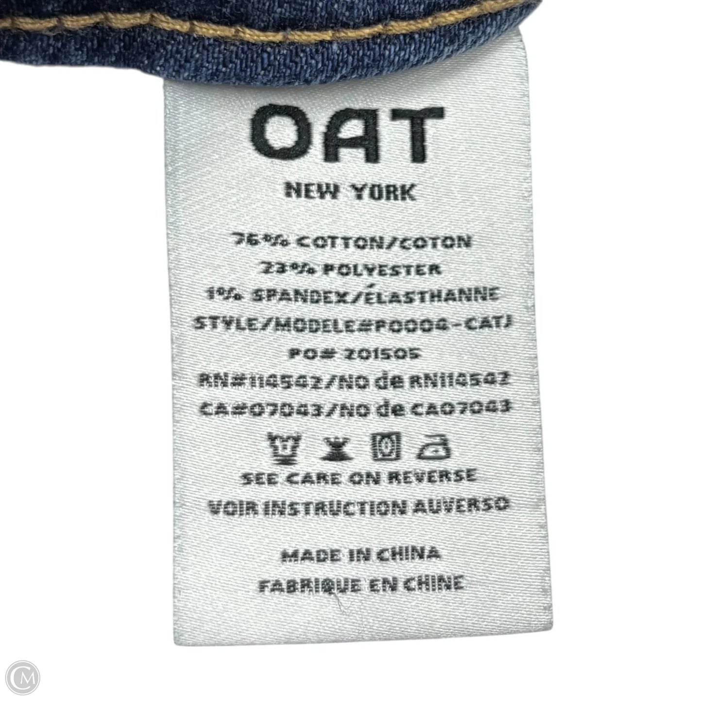 Jeans Wide Leg By Oat In Blue Denim, Size: 2