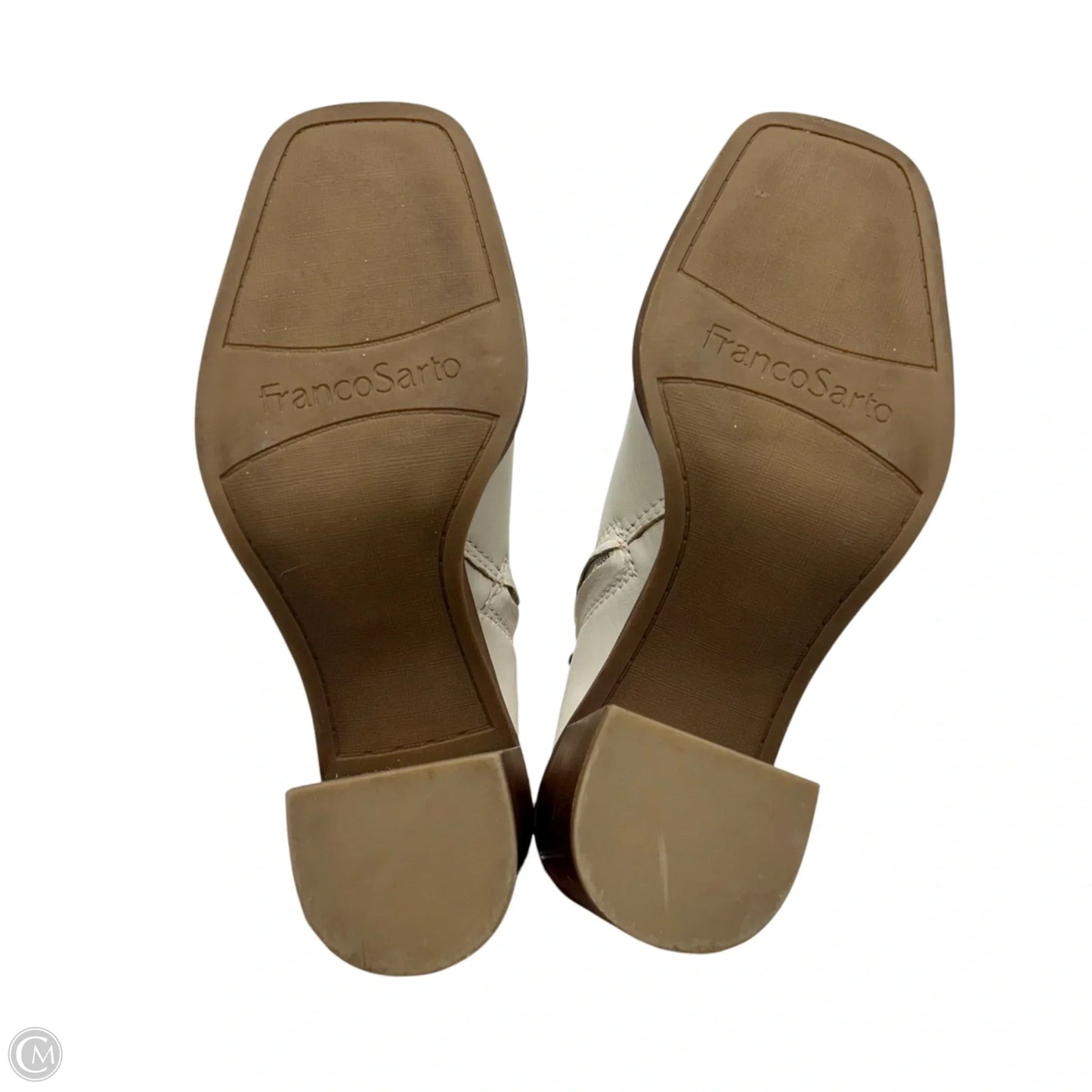 Boots Mid-calf Heels By Franco Sarto In Ivory, Size: 7