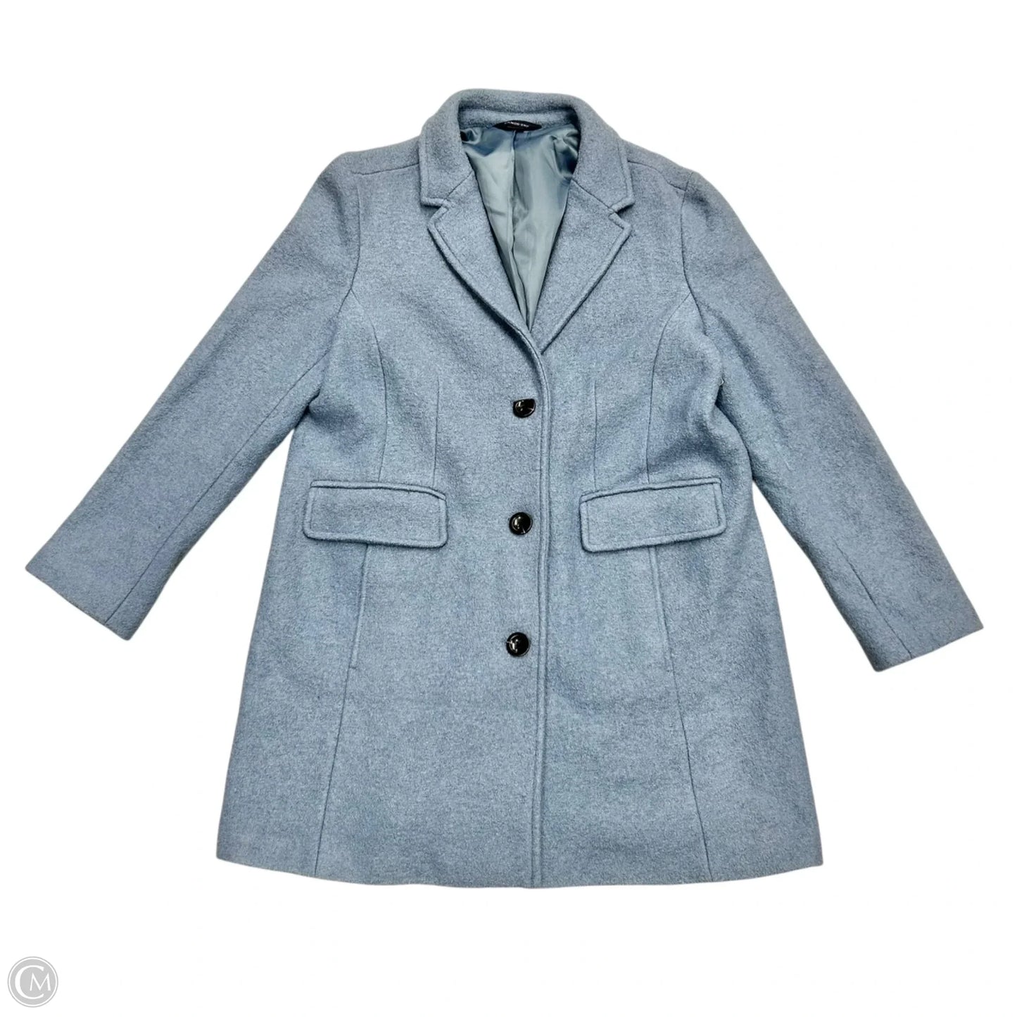 Coat Peacoat By Lands End In Blue, Size: Xlp