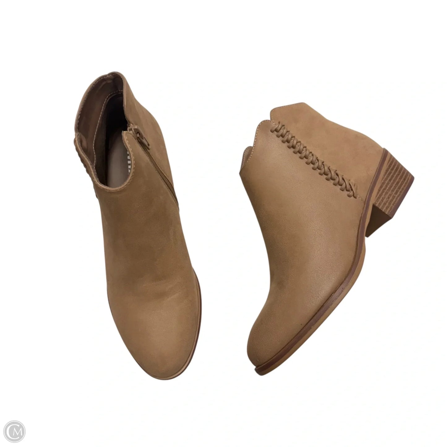 Boots Ankle Heels By Mia In Tan, Size: 8.5