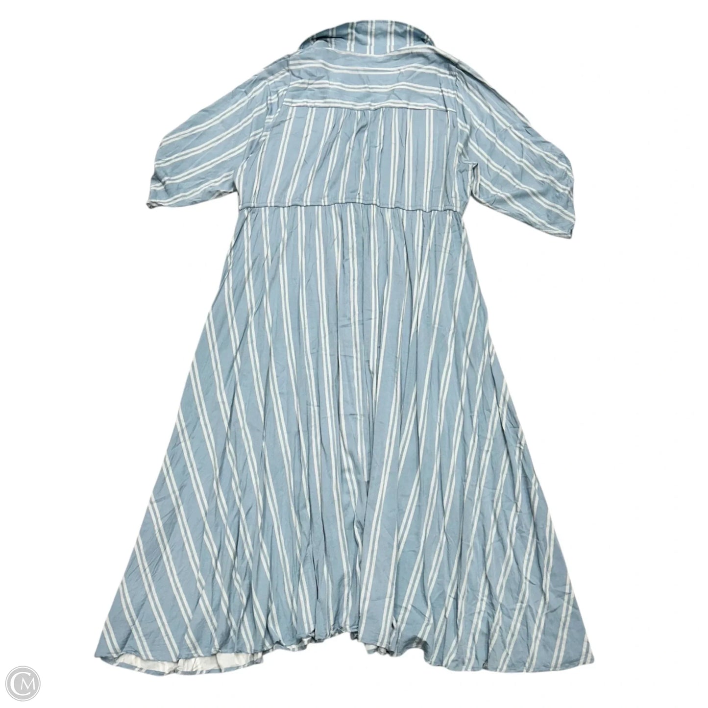 Dress Casual Maxi By Torrid In Blue & White, Size: 3x
