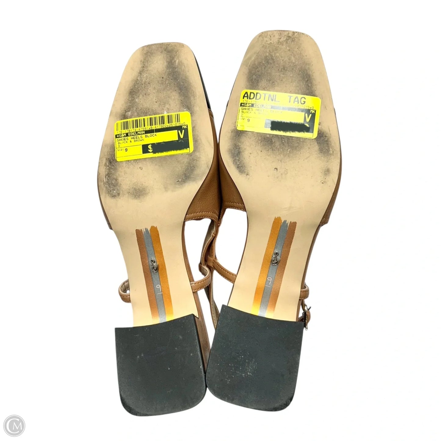 Shoes Heels Block By Sam Edelman In Black & Brown, Size: 9