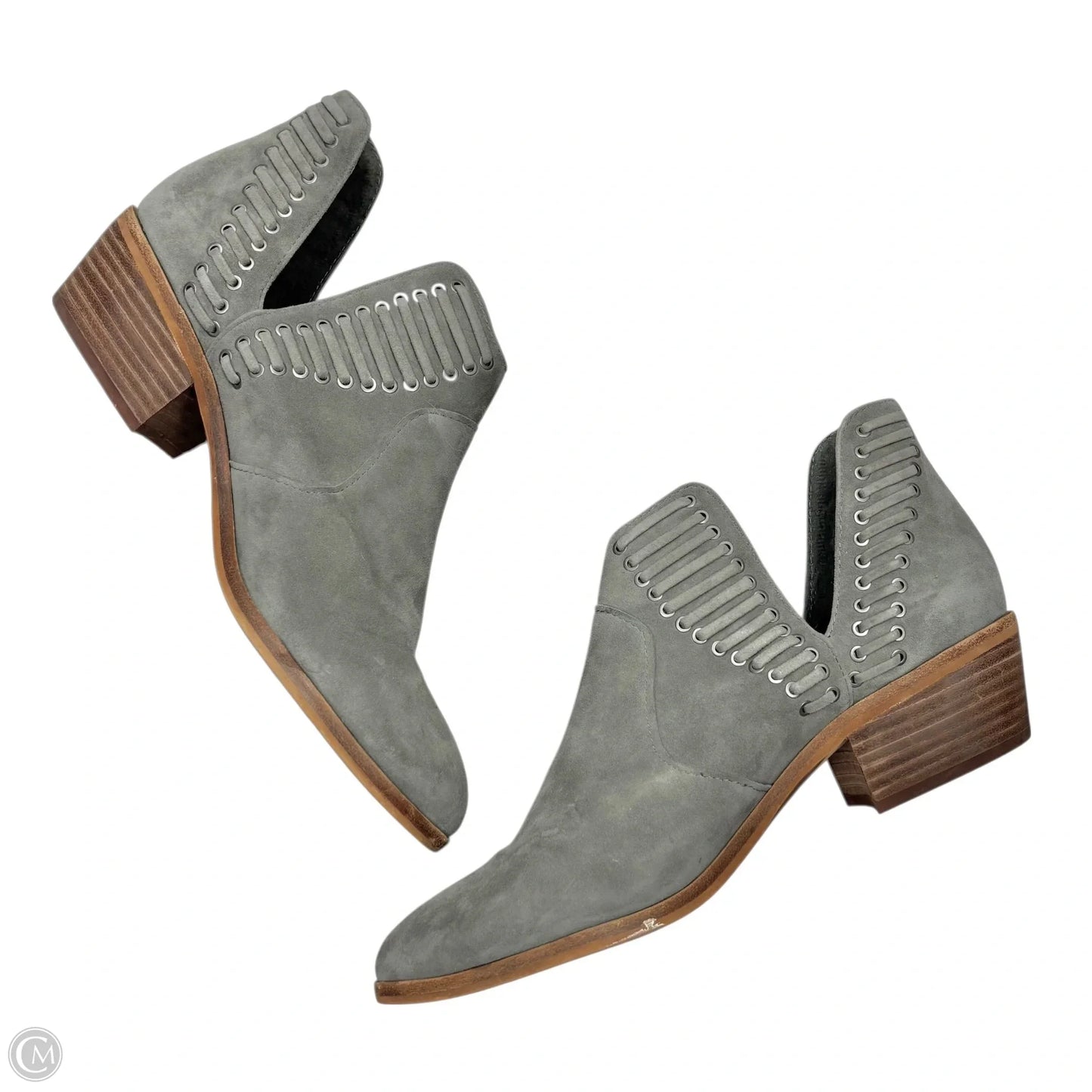 Boots Ankle Heels By Vince Camuto In Grey, Size: 9.5