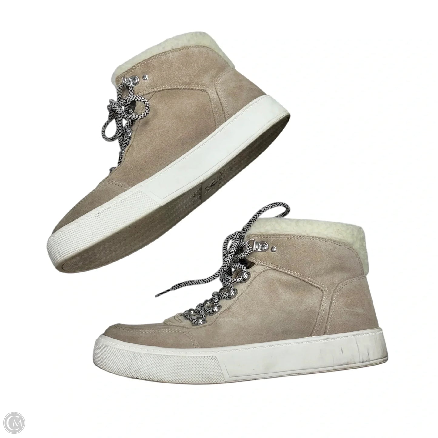 Shoes Sneakers By Marc Fisher In Tan & White, Size: 9.5