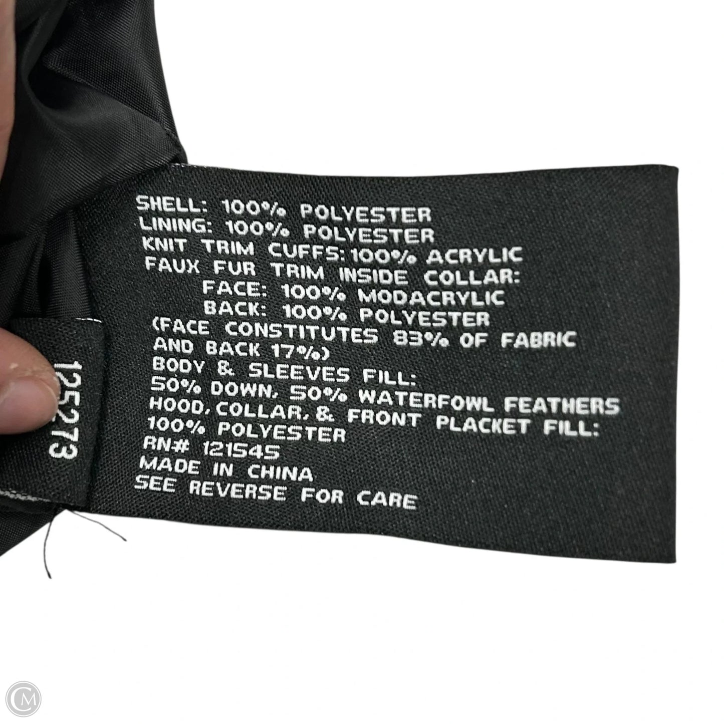 Coat Puffer & Quilted By London Fog In Black, Size: L