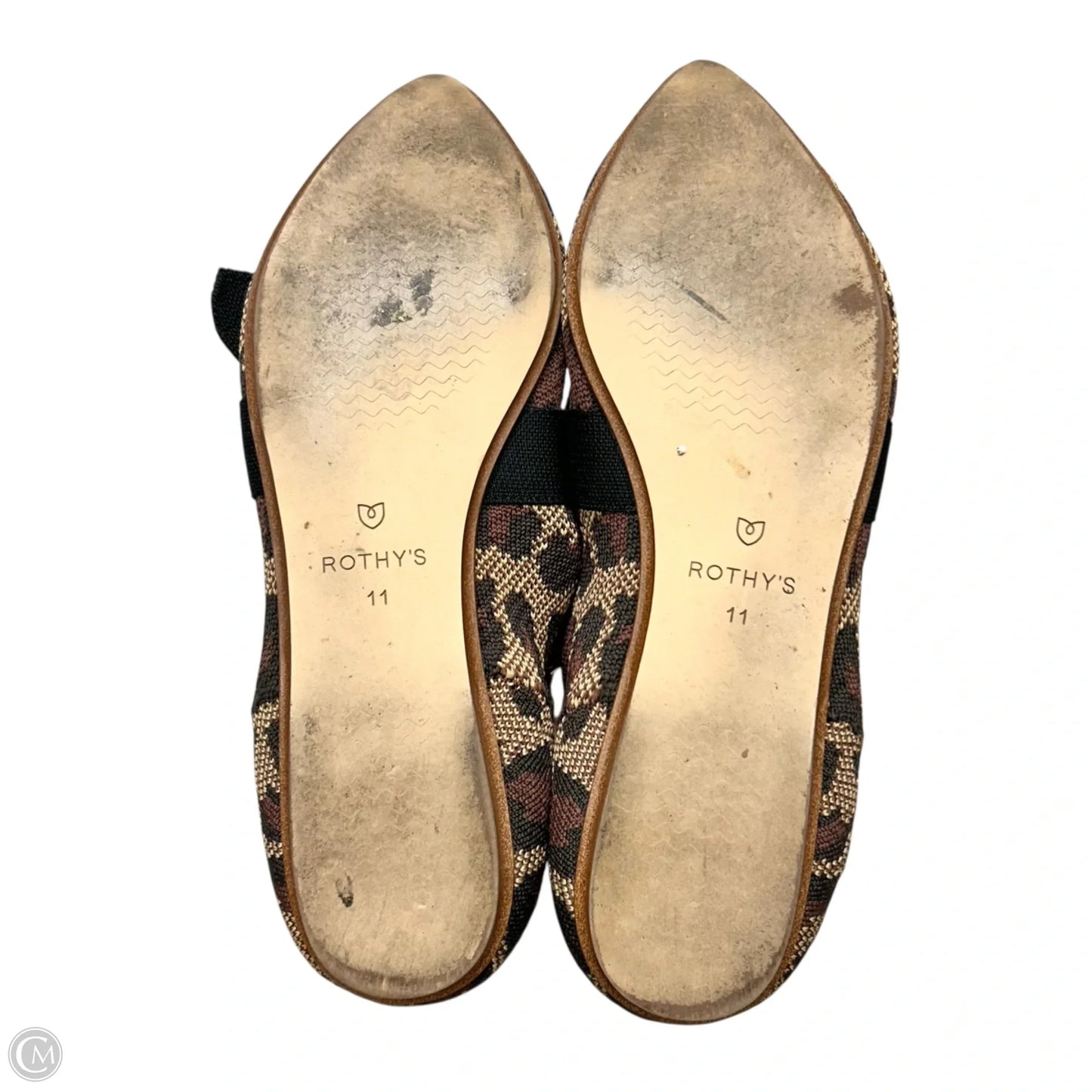 Shoes Flats By Rothys In Leopard Print, Size: 11