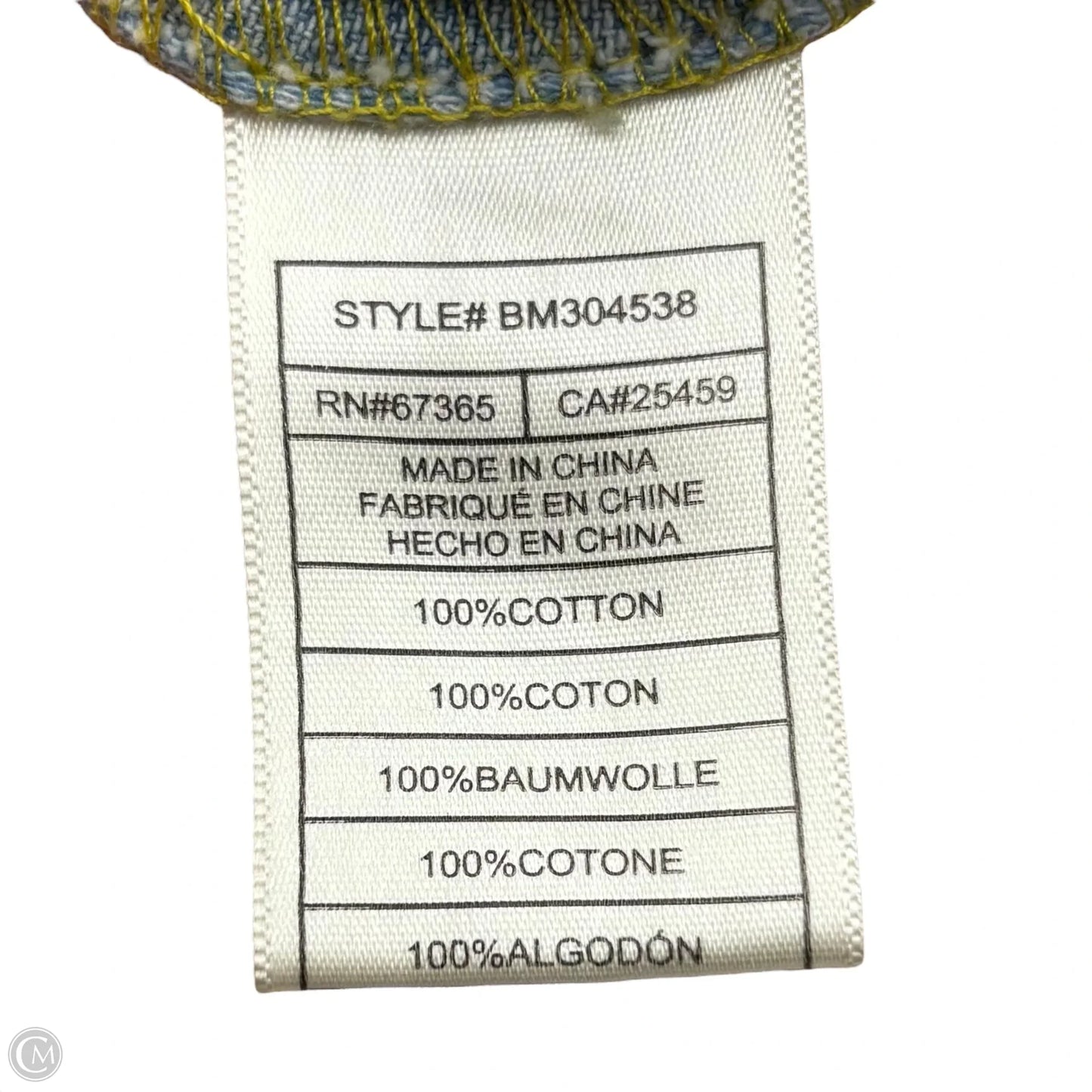 Jacket Denim By Steve Madden In Blue Denim, Size: S