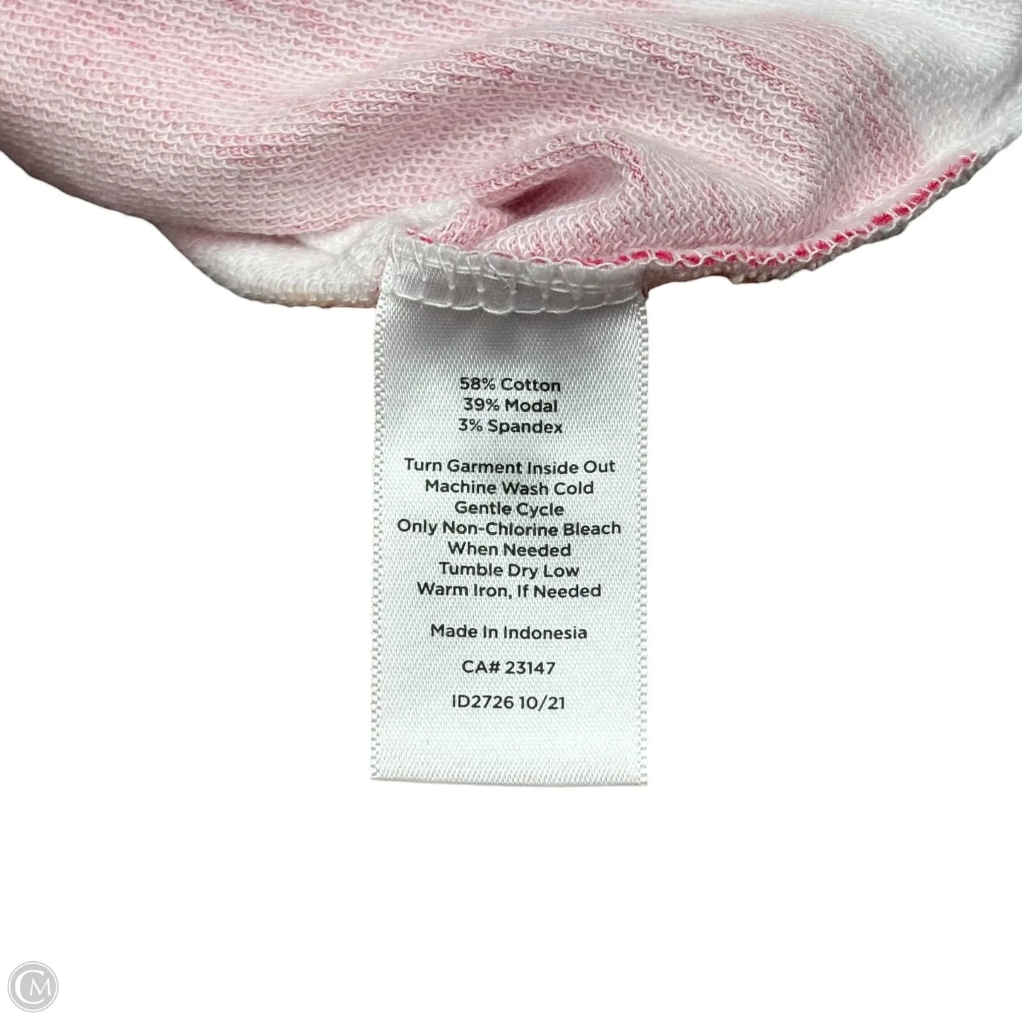 Top Long Sleeve By Talbots In Striped Pattern, Size: L